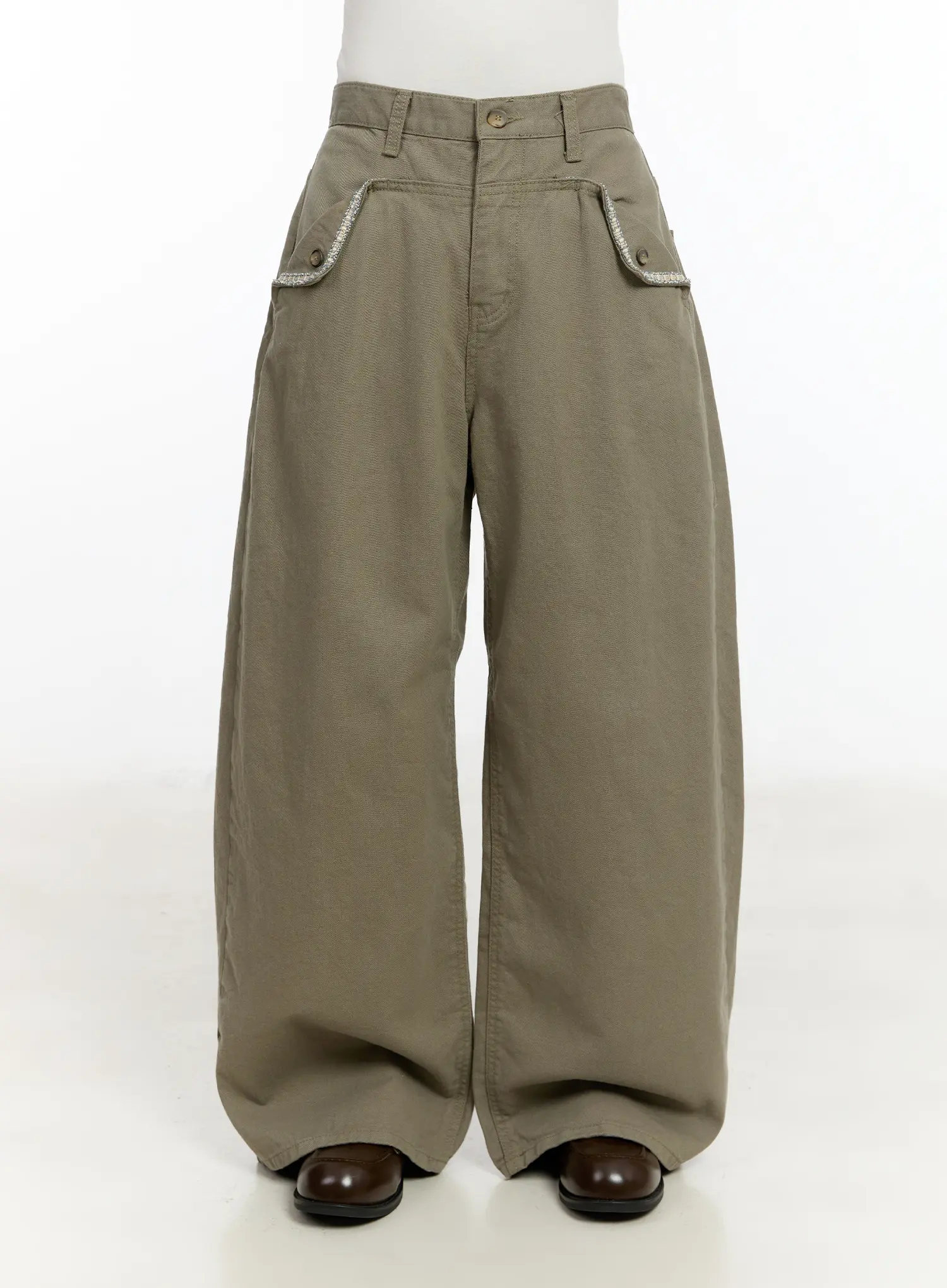 Pocket Detail Wide Leg Pants CM510 - Image 8