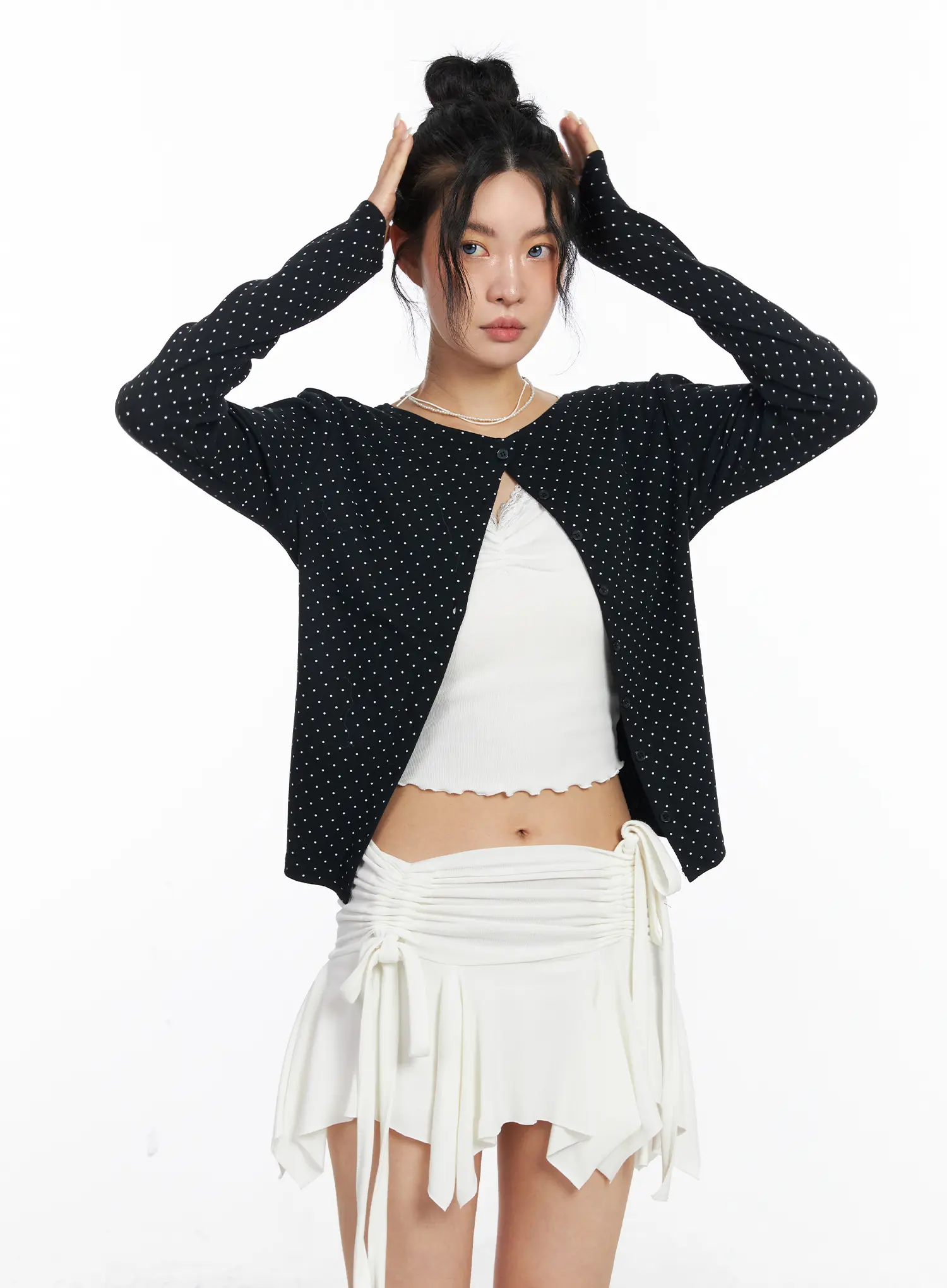 Polka Dot Cardigan CJ522 - Image 5