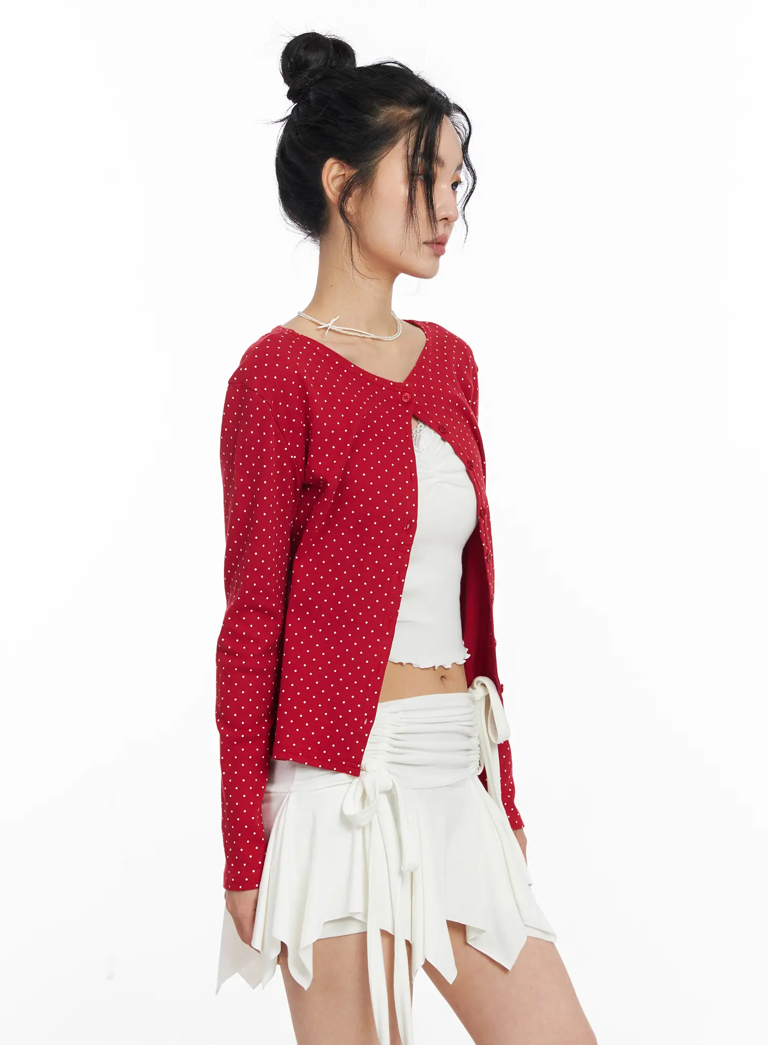 Polka Dot Cardigan CJ522 - Image 6