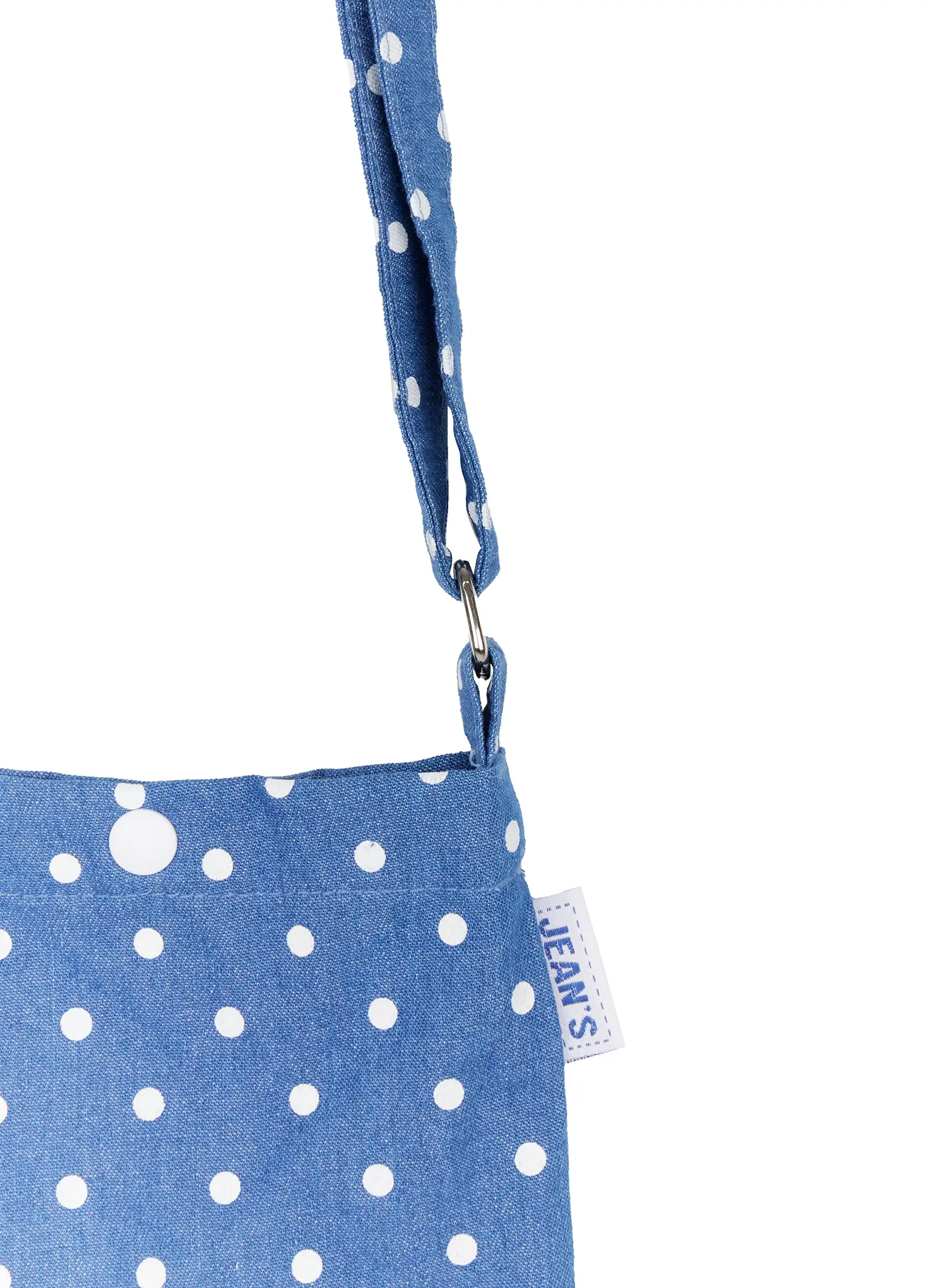 Polka Dot Denim Crossbody Bag IO502 - Image 8