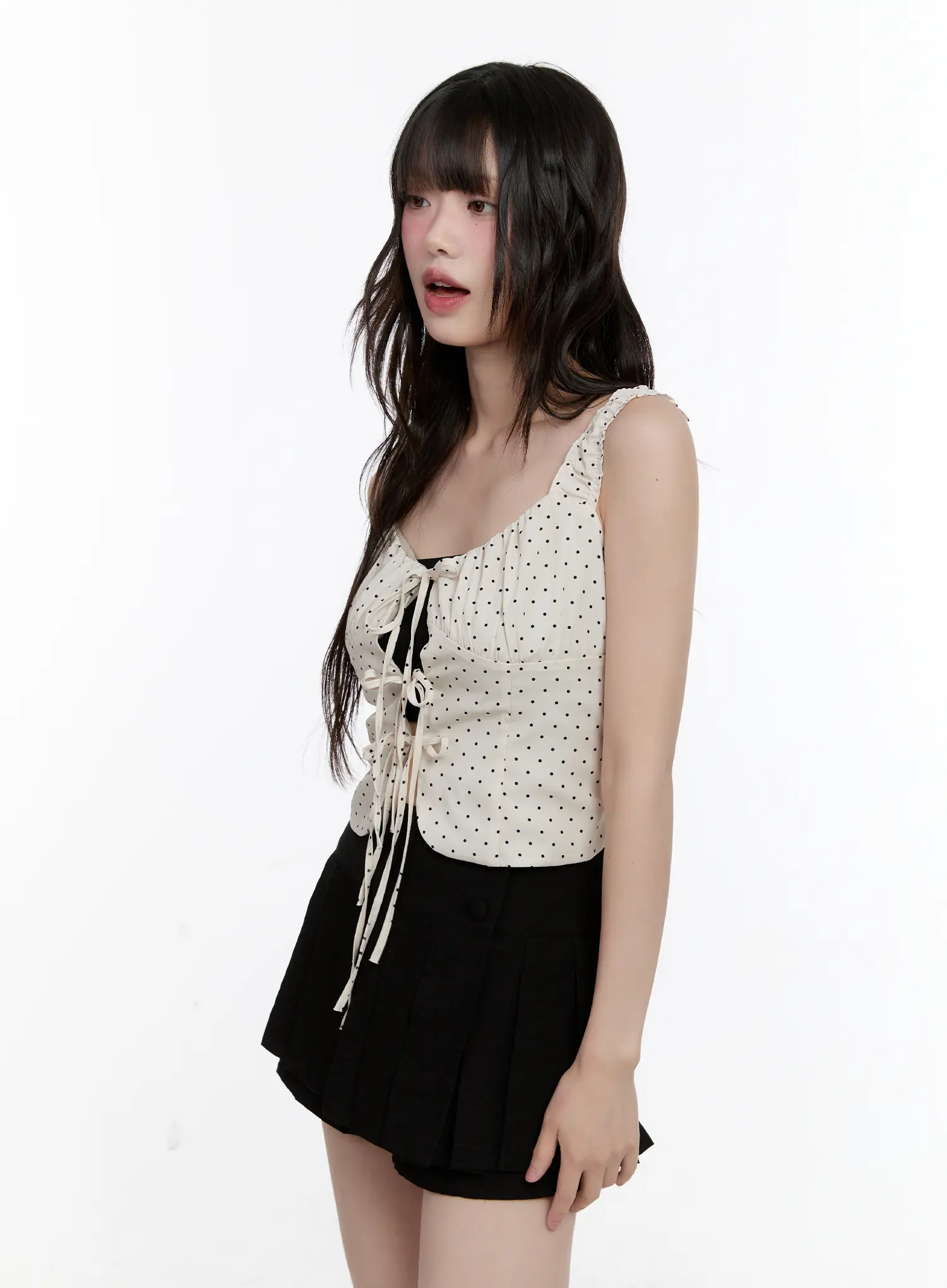 Polka Dot Front-Tie Tank CL507 - Image 10