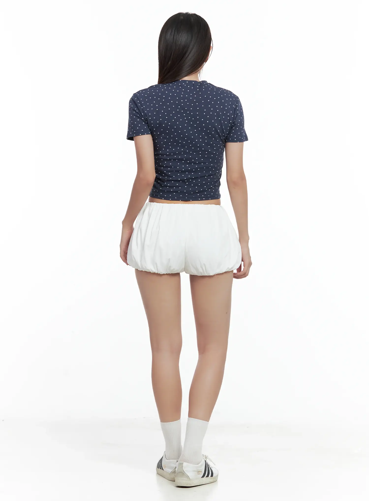 Polka Dot Graphic Crop Tee CL509 - Image 5