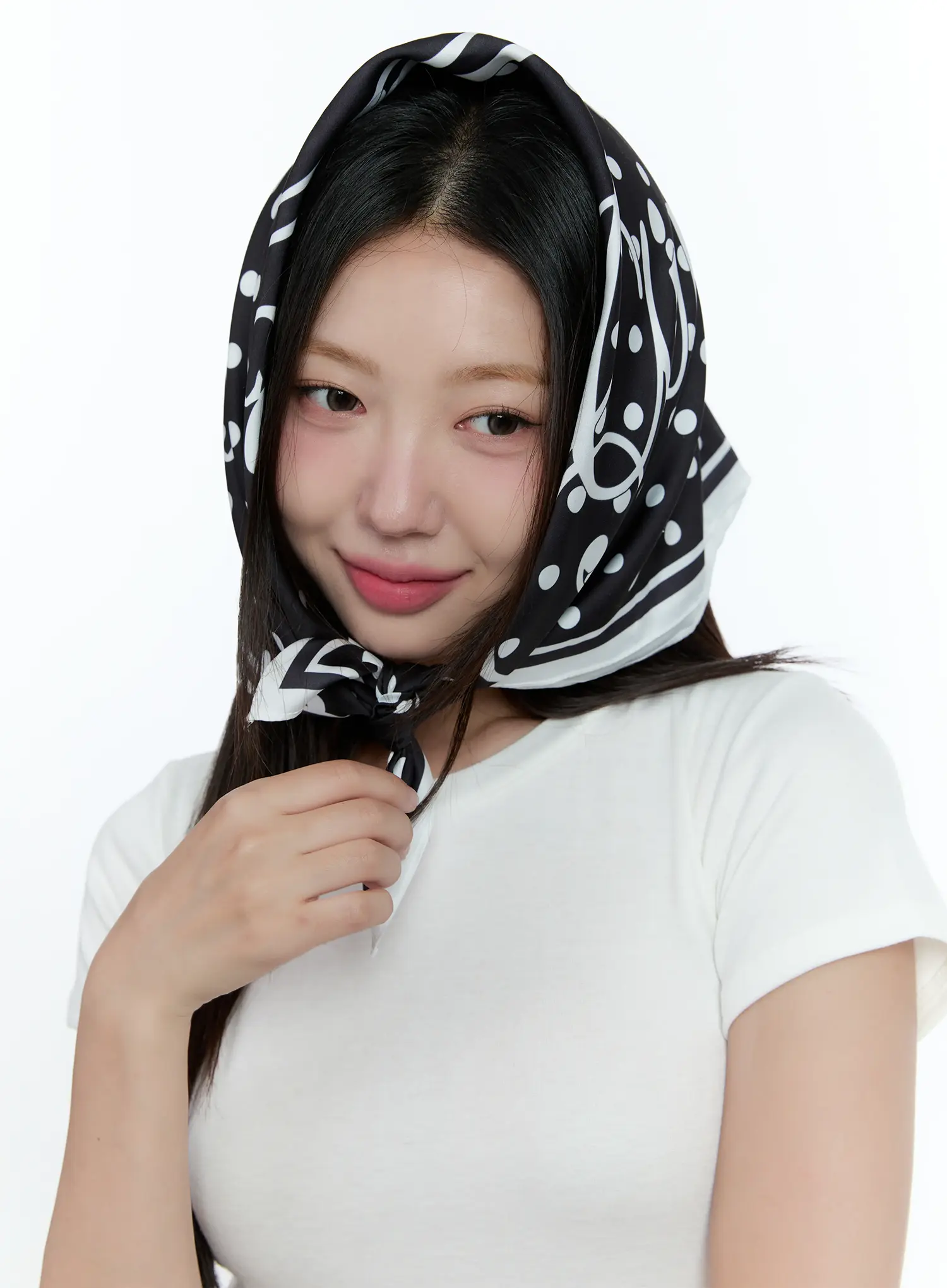 Polka Dot Graphic Scarf CU527 - Image 6