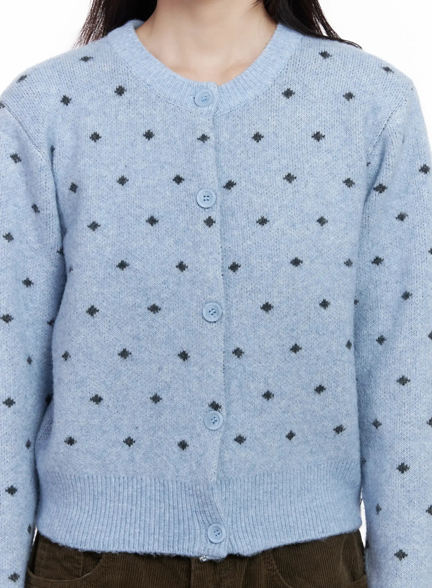 Polka Dot Knit Cardigan IJ529 - Image 5