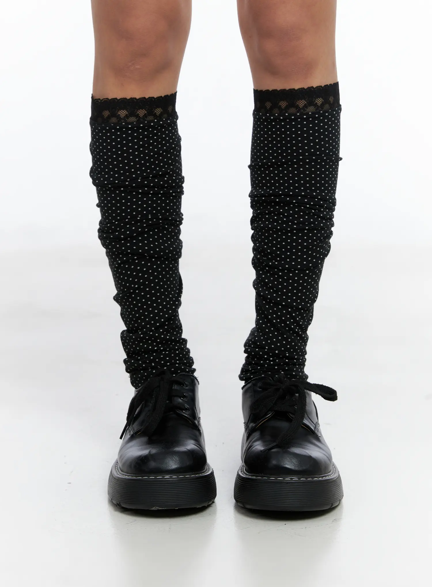 Polka-Dot Lace Leg Warmers CS505 - Image 4