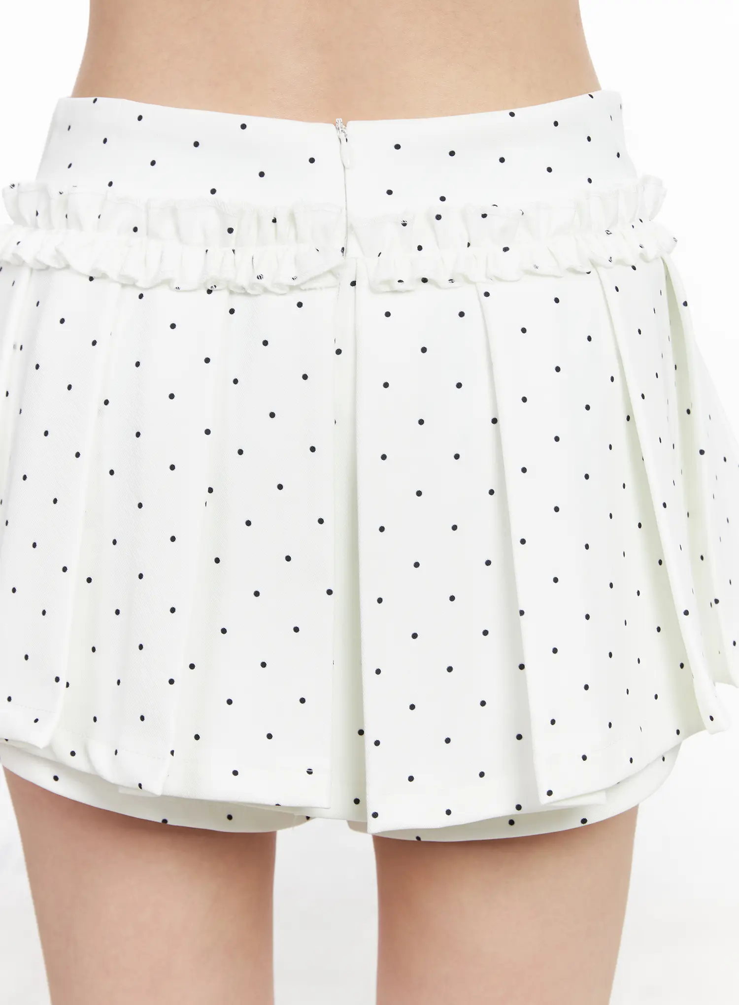 Polka Dot Pleated Mini Skirt CM518 - Image 10