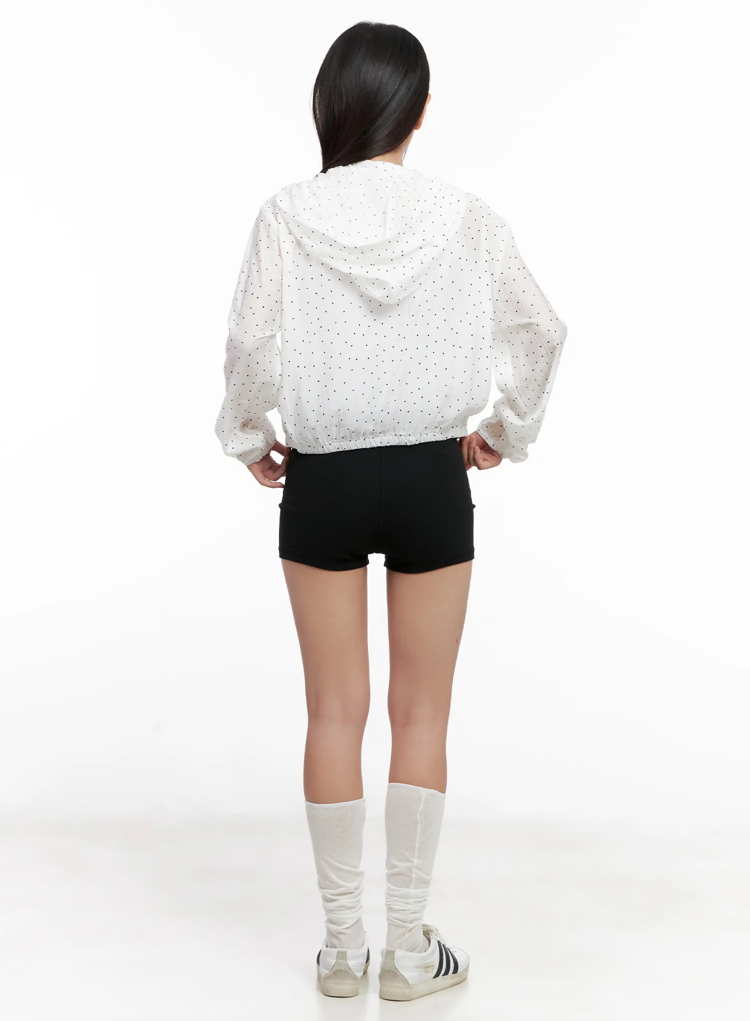 Polka-Dot Ruffle Windbreaker CL521 - Image 5