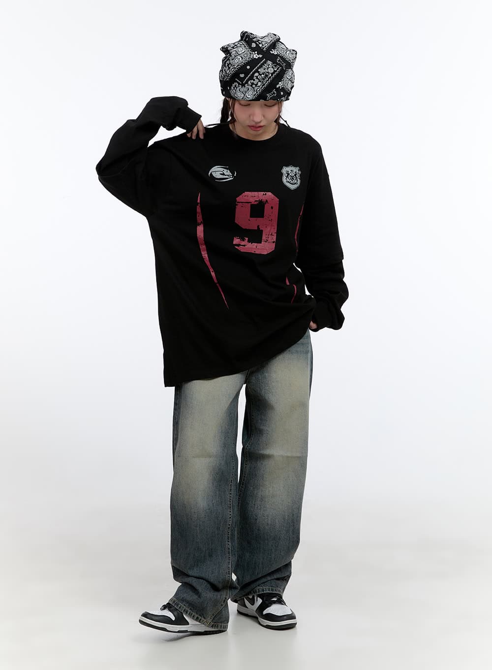 Poppy Retro Wash Baggy Jeans CS410 - Image 2