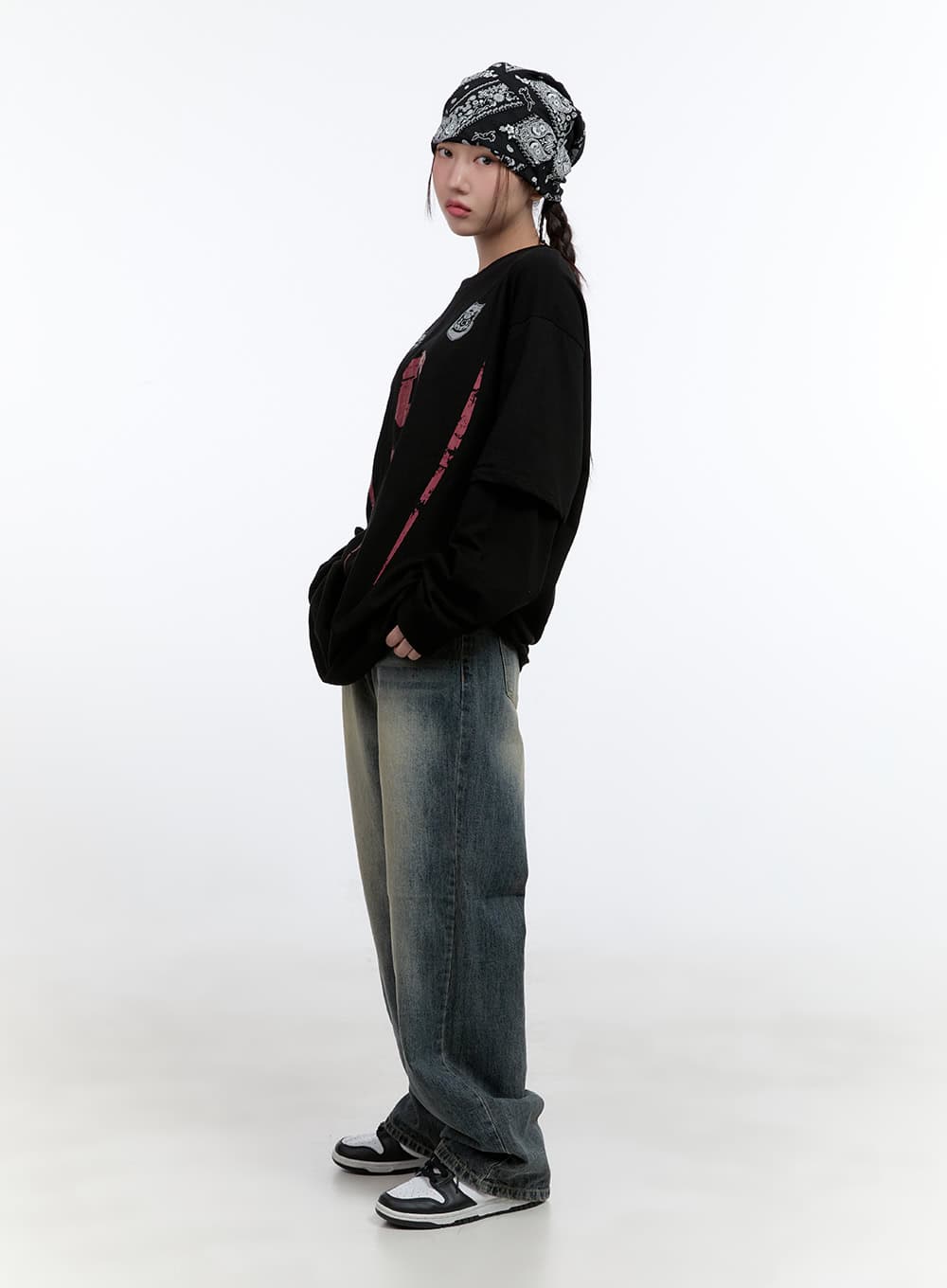 Poppy Retro Wash Baggy Jeans CS410 - Image 3