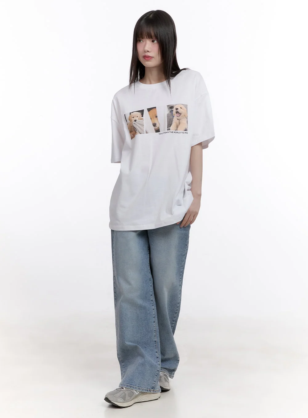Puppy Graphic Loose-Fit Tee CF512 - Image 4