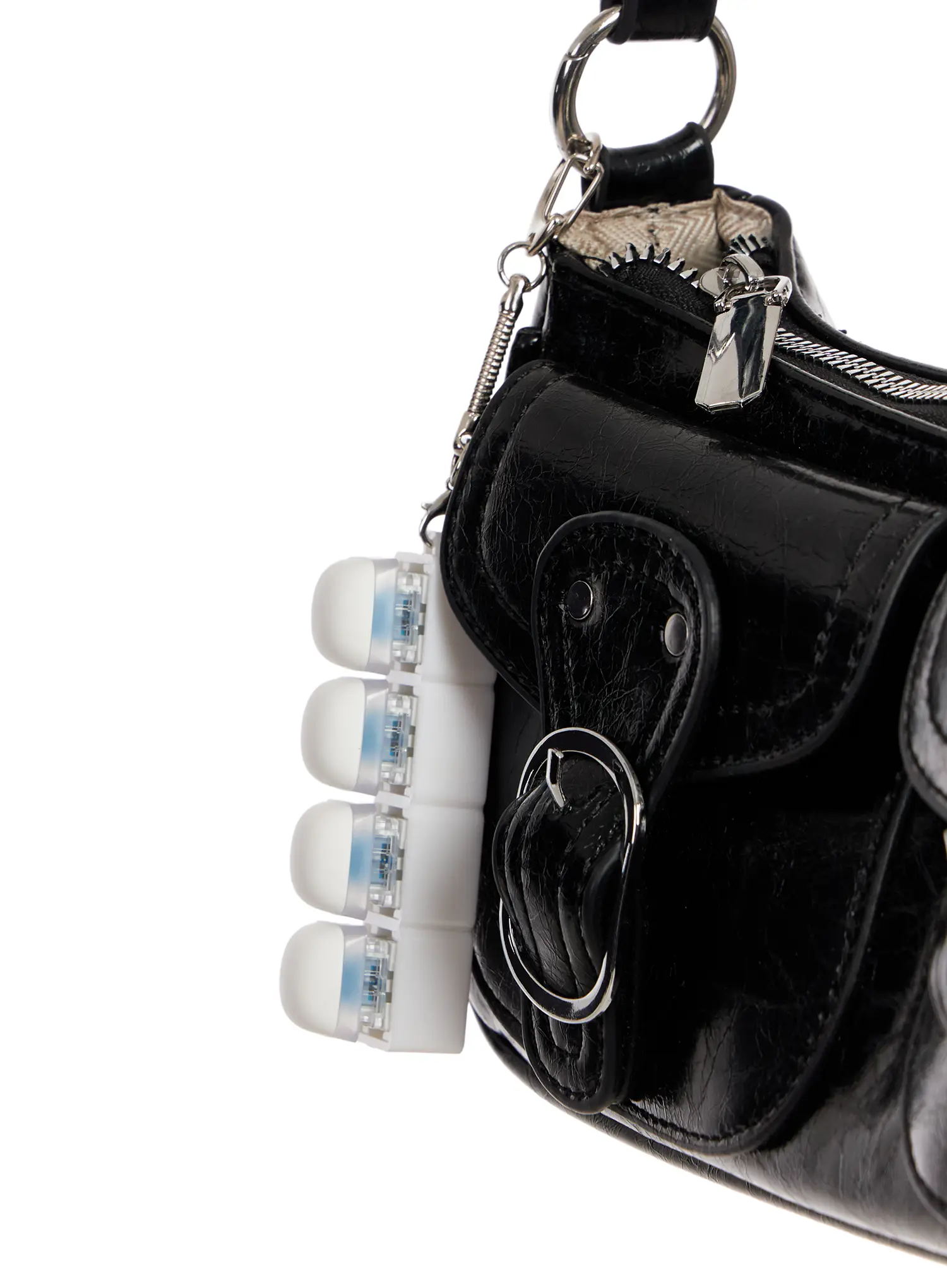 Quad Pebble Keycap Keyring IM527 - Image 4