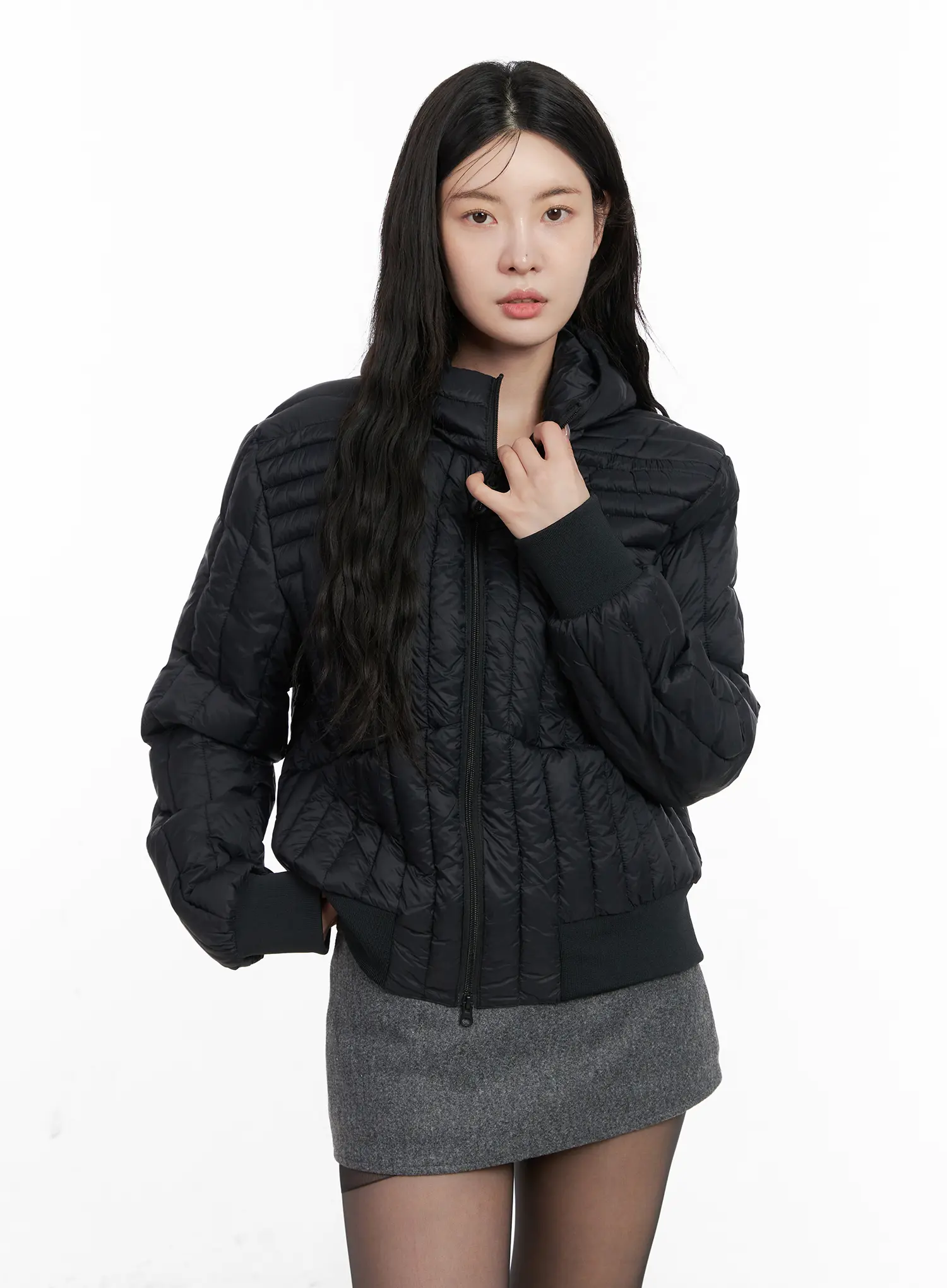 Quilted Puffer Jacket CN513 - Image 10