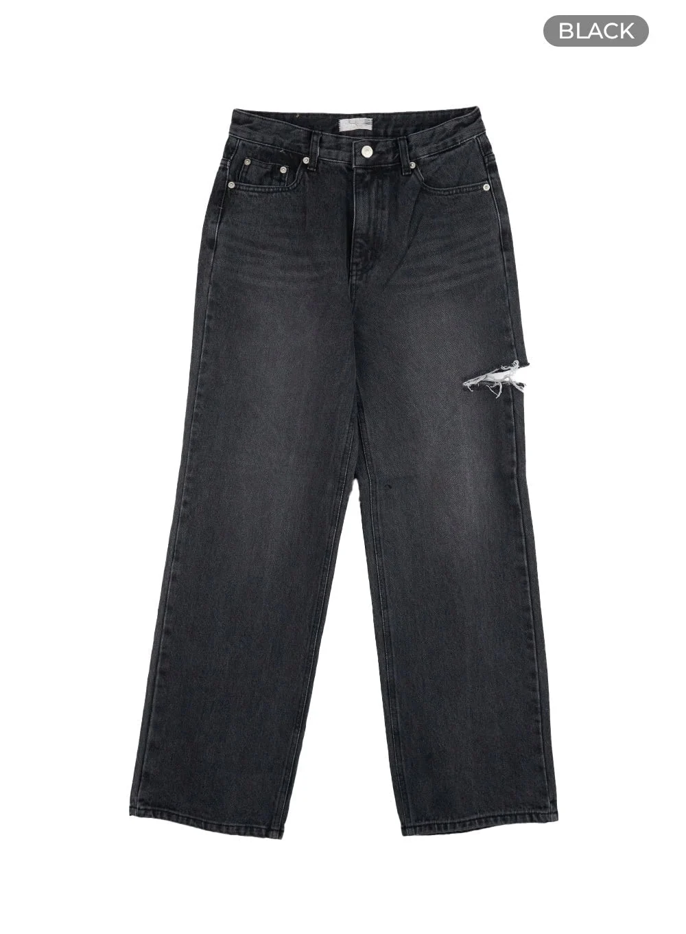 Rae Straight Fit Distressed Denim Jeans CG408 - Image 7