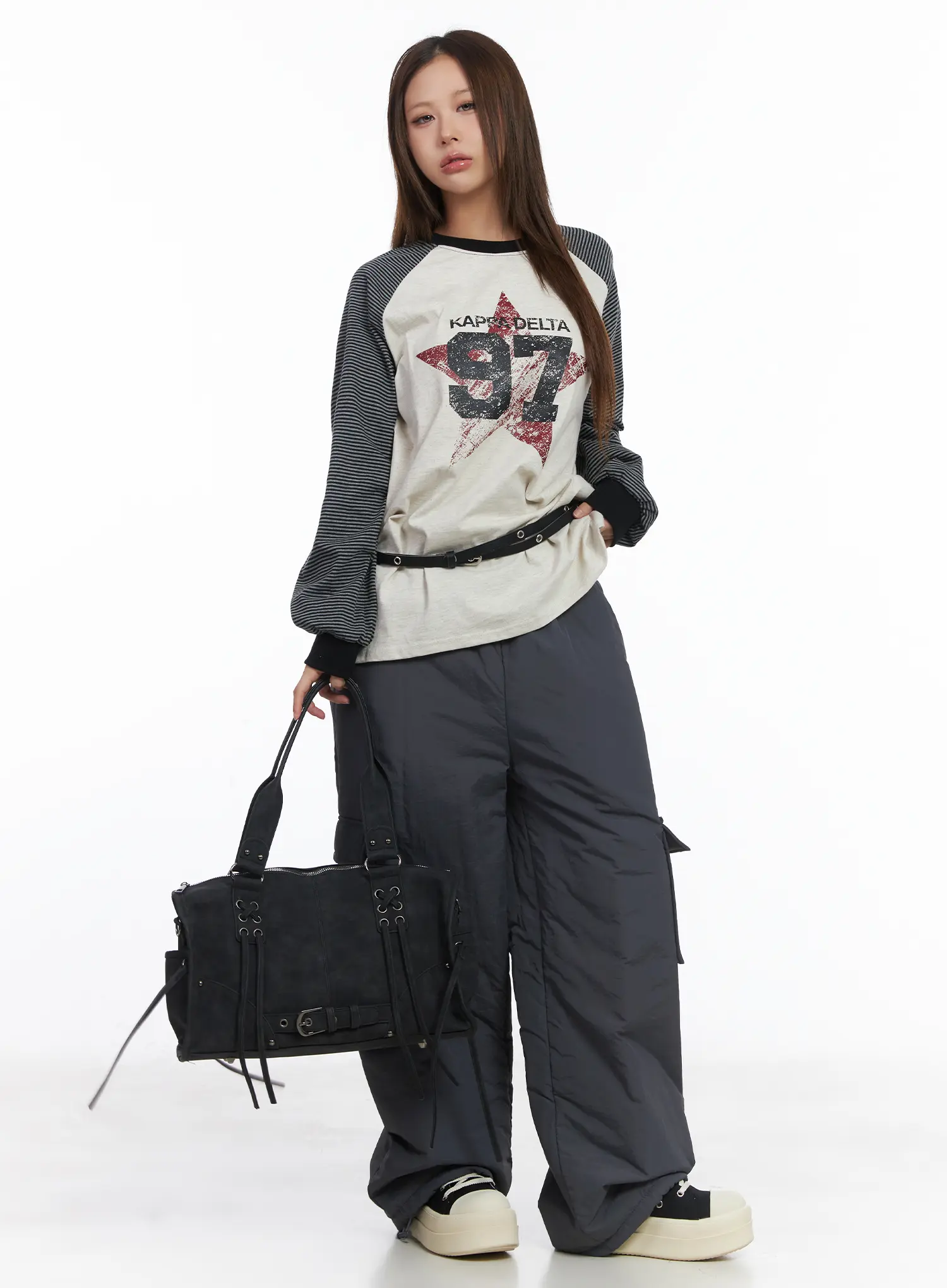 Raglan Stripe Graphic Long Sleeve CJ512 - Image 7