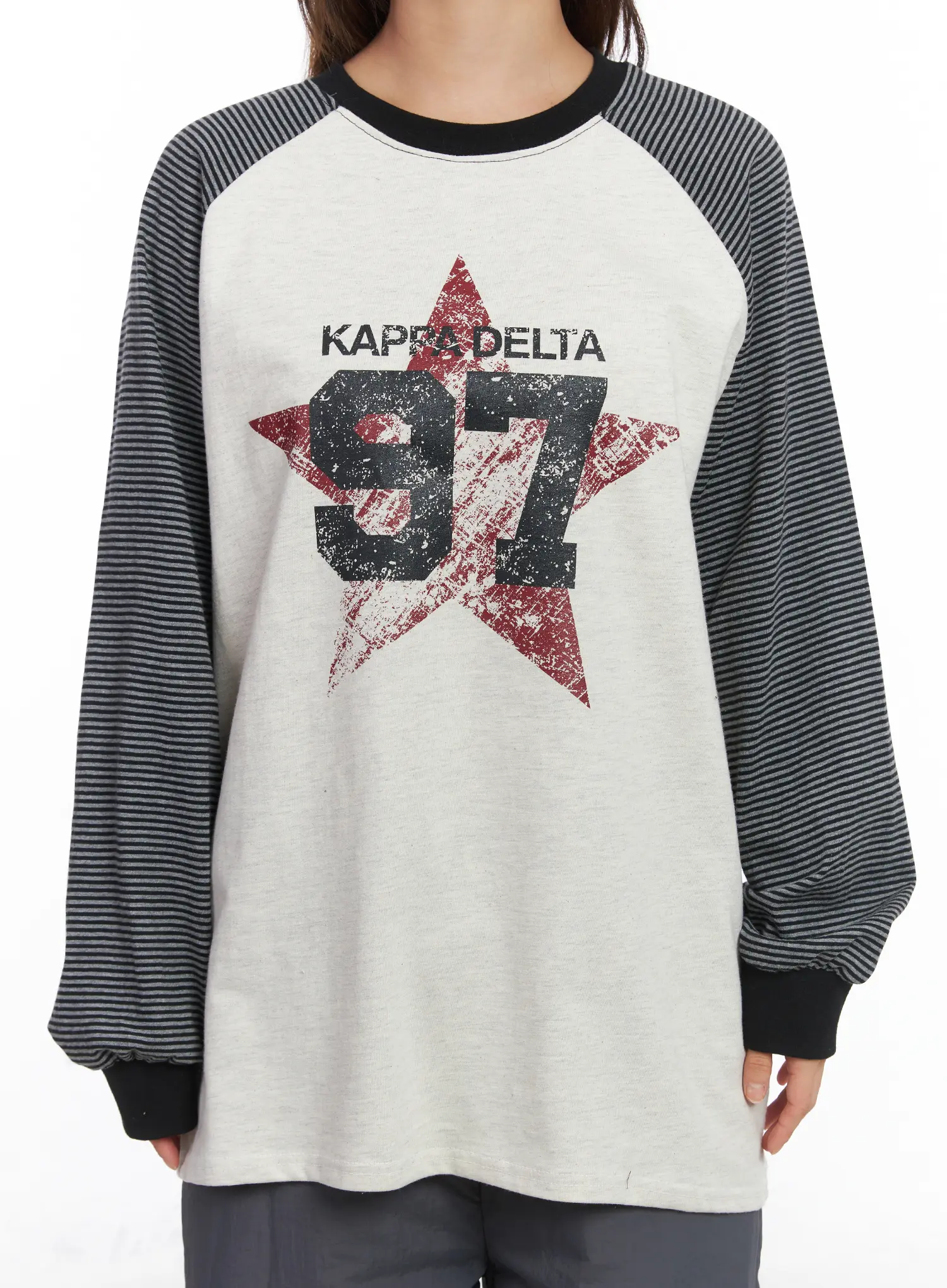 Raglan Stripe Graphic Long Sleeve CJ512 - Image 8