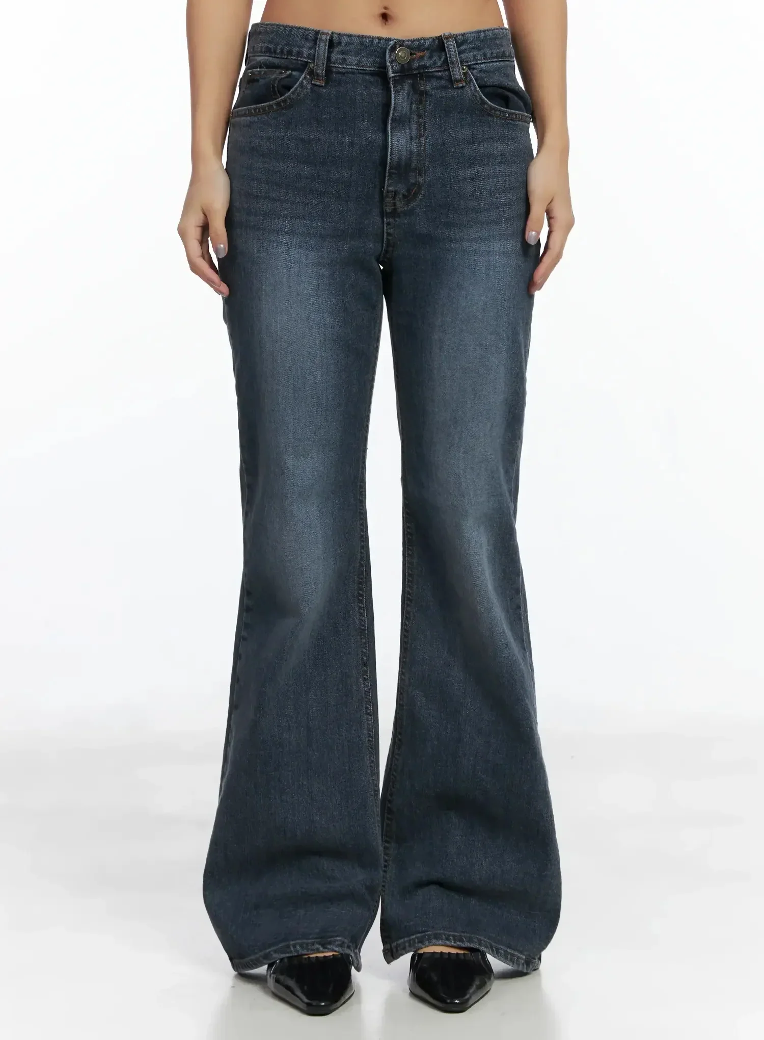 Rara Fleece Flared Jeans ID503