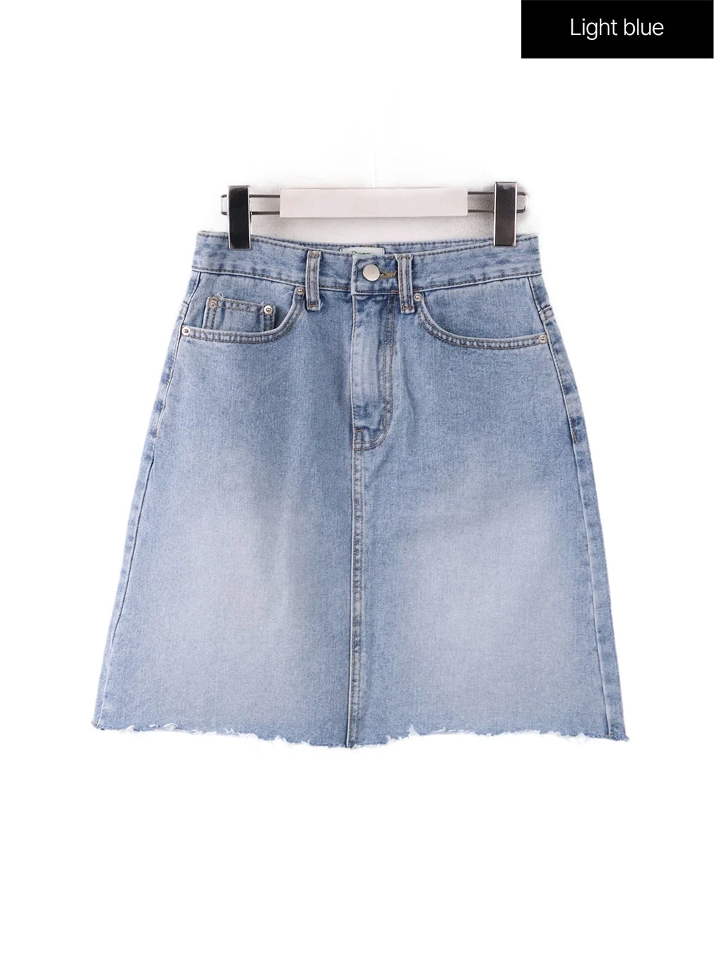 Raw Hem Midi Skirt IF408 - Image 9