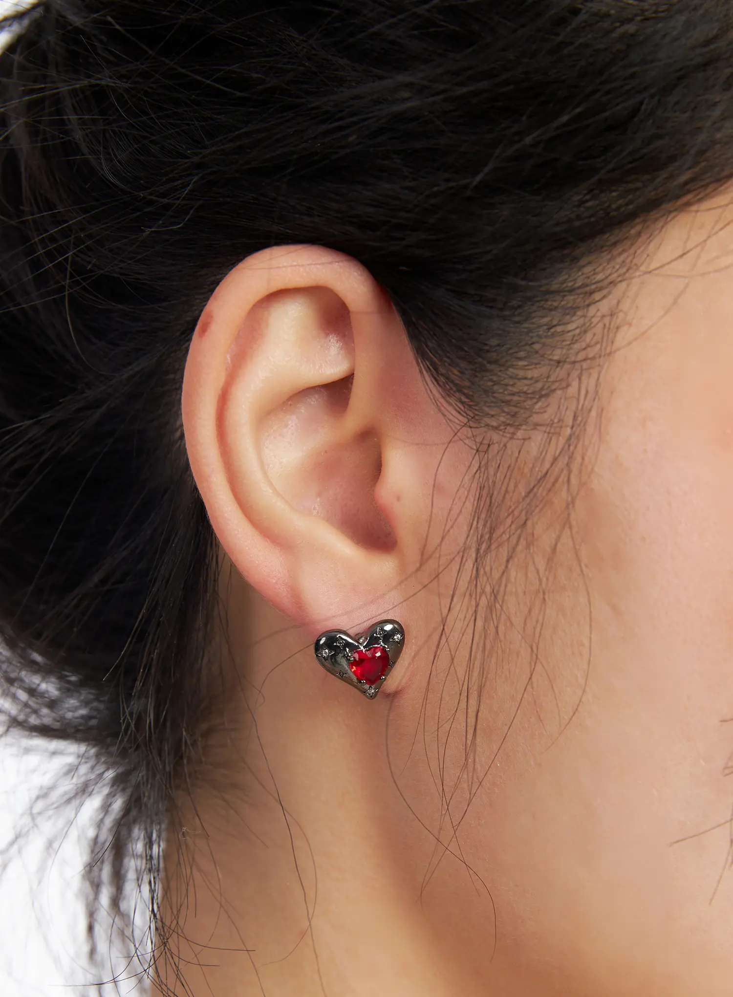 Red Heart Earrings CJ523