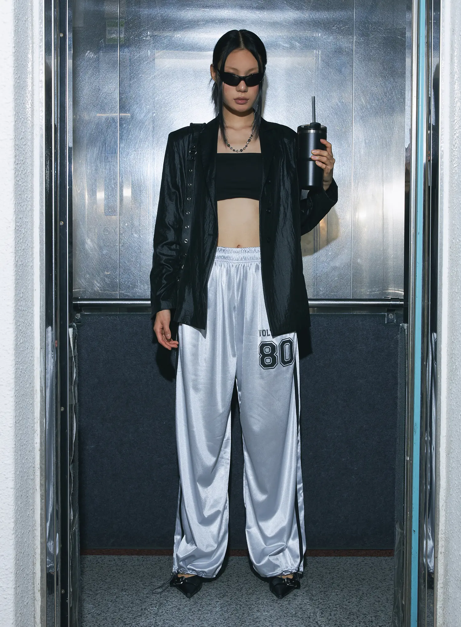 Reflective Track Lounge Pants CS511 - Image 3