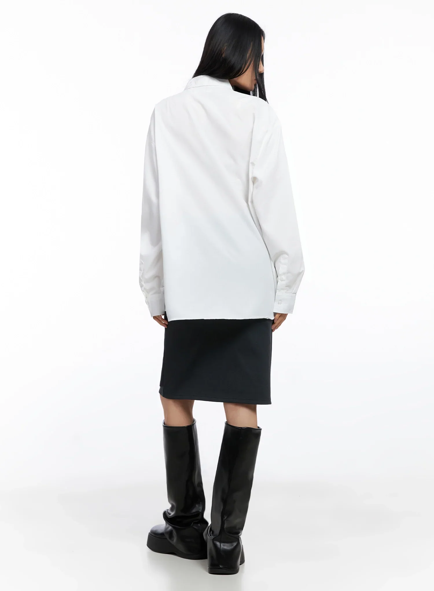 Relaxed-Fit Button Down Shirt IO517 - Image 10