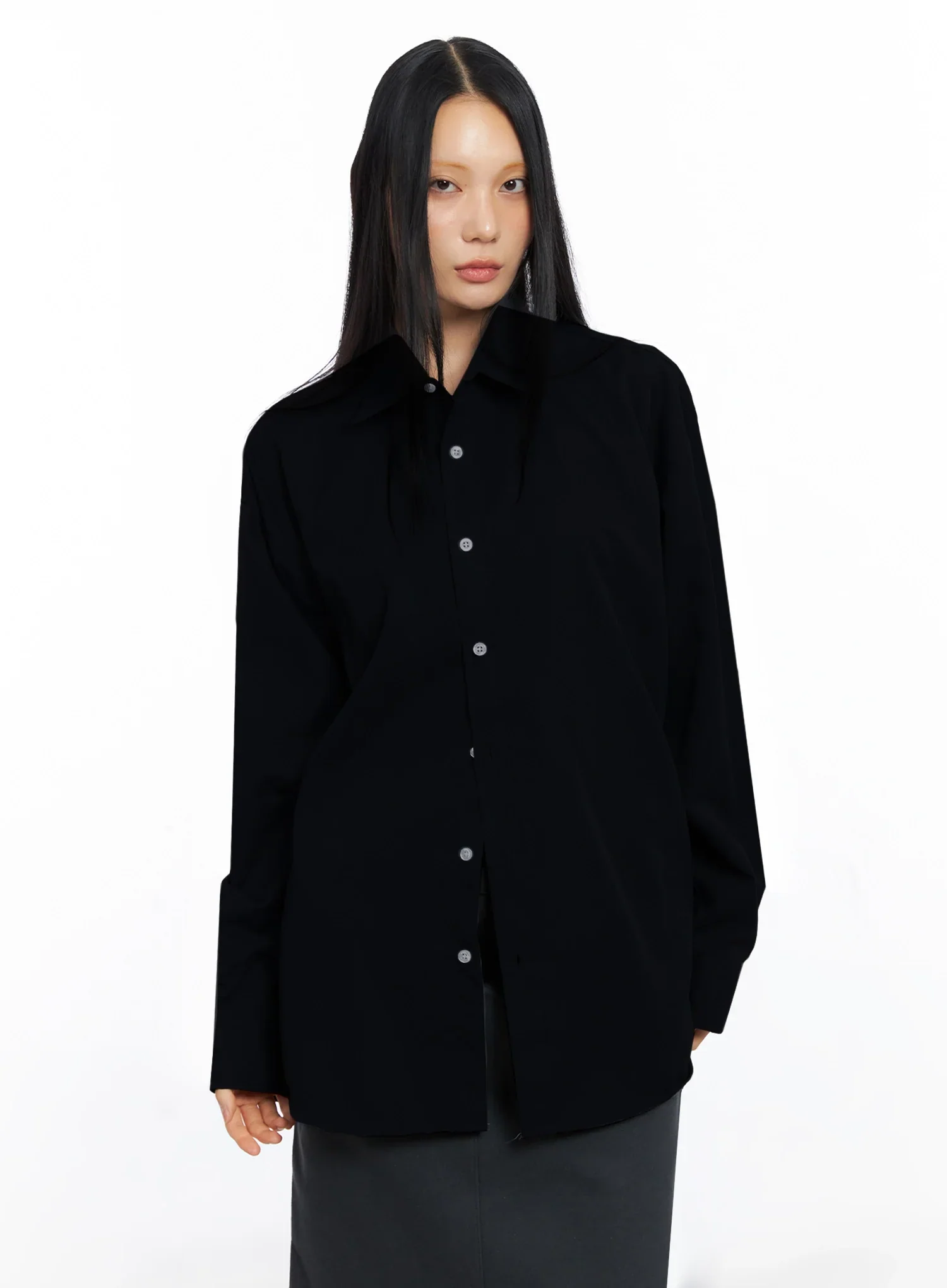 Relaxed-Fit Button Down Shirt IO517 - Image 16