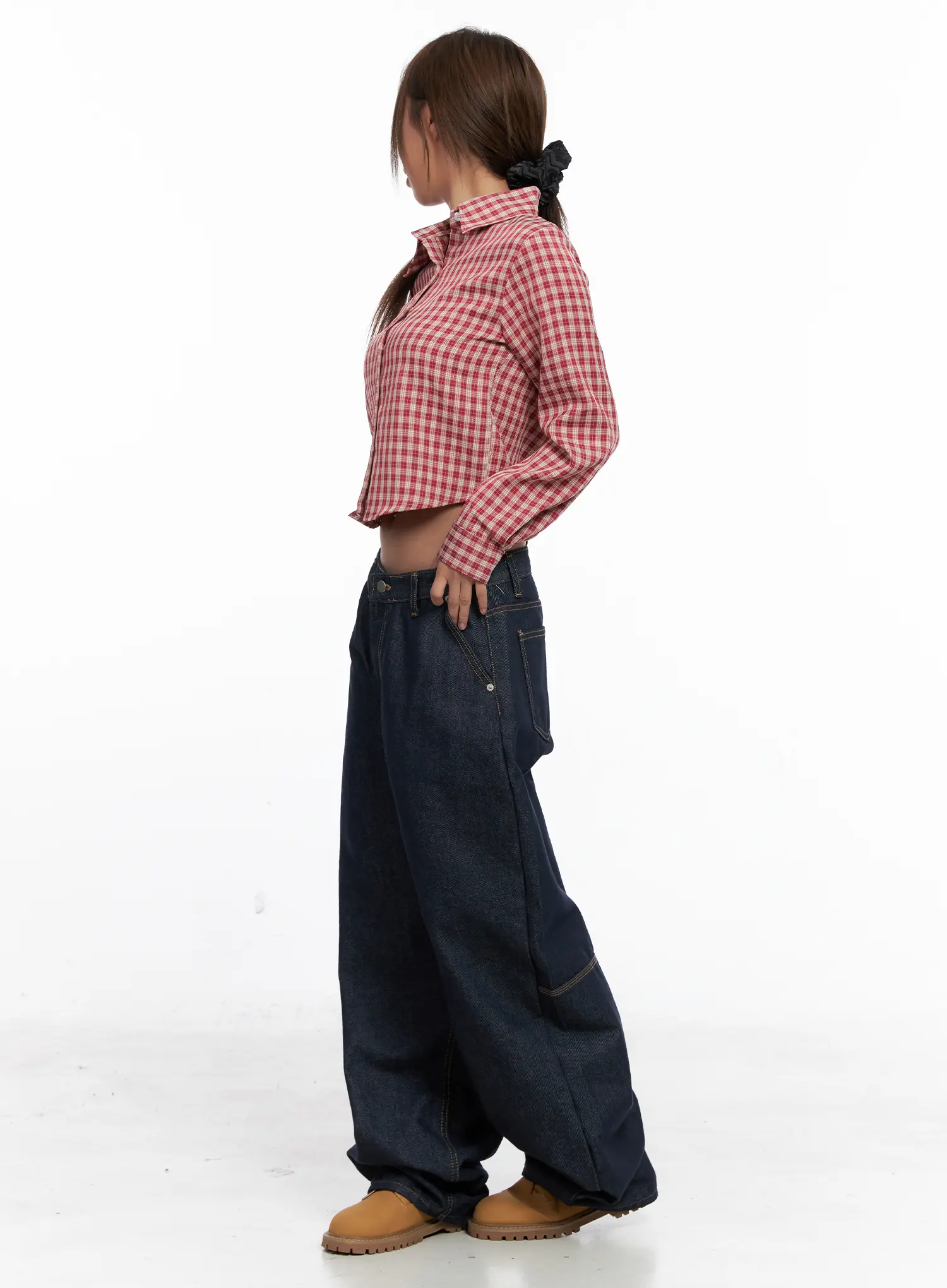 Relaxed Fit Dark Denim Jeans CS522 - Image 5