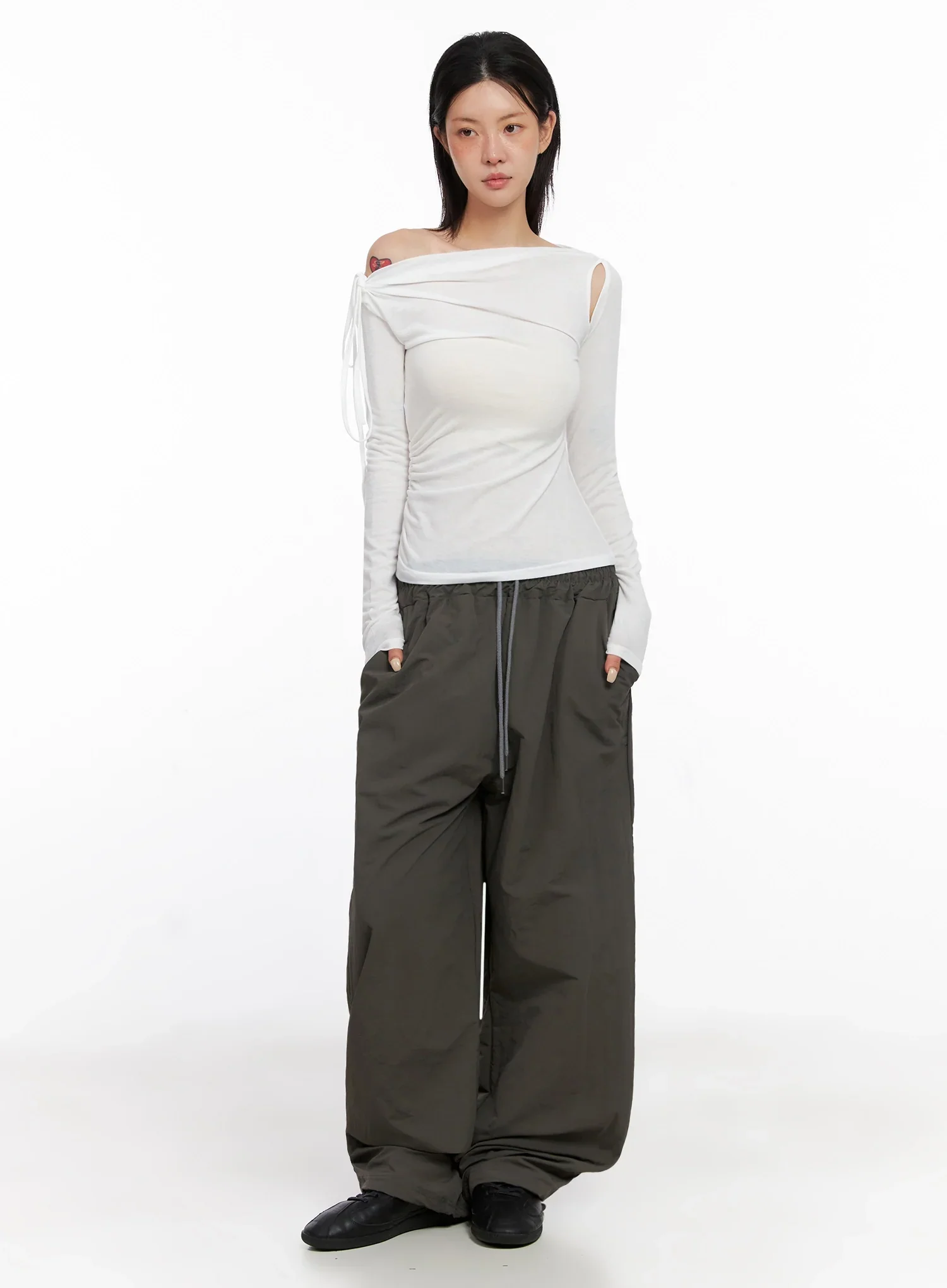 Relaxed-Fit Draw String Pants IS515 - Image 7