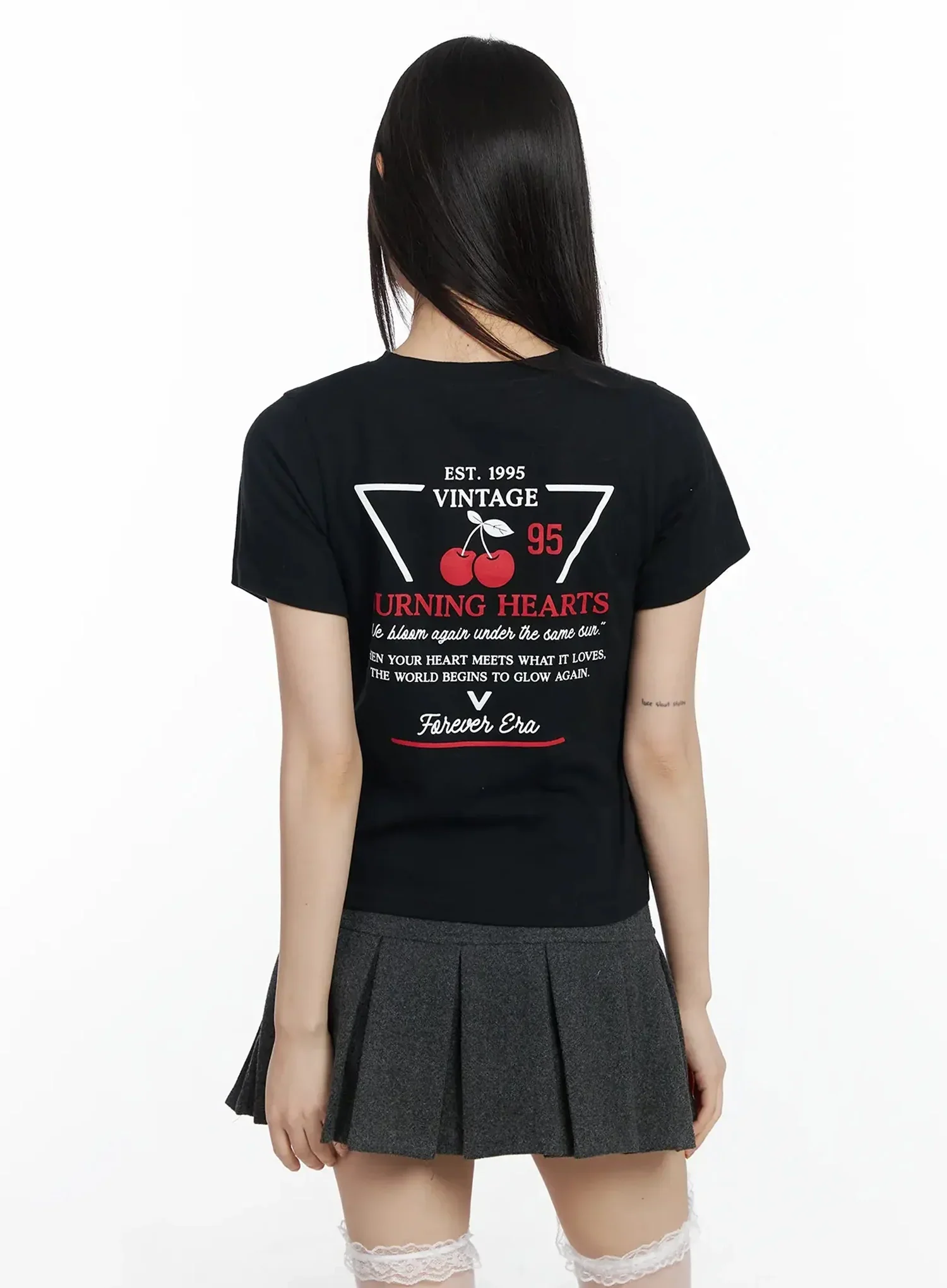 Retro Cherry Semi-Crop Tee F516 - Image 15