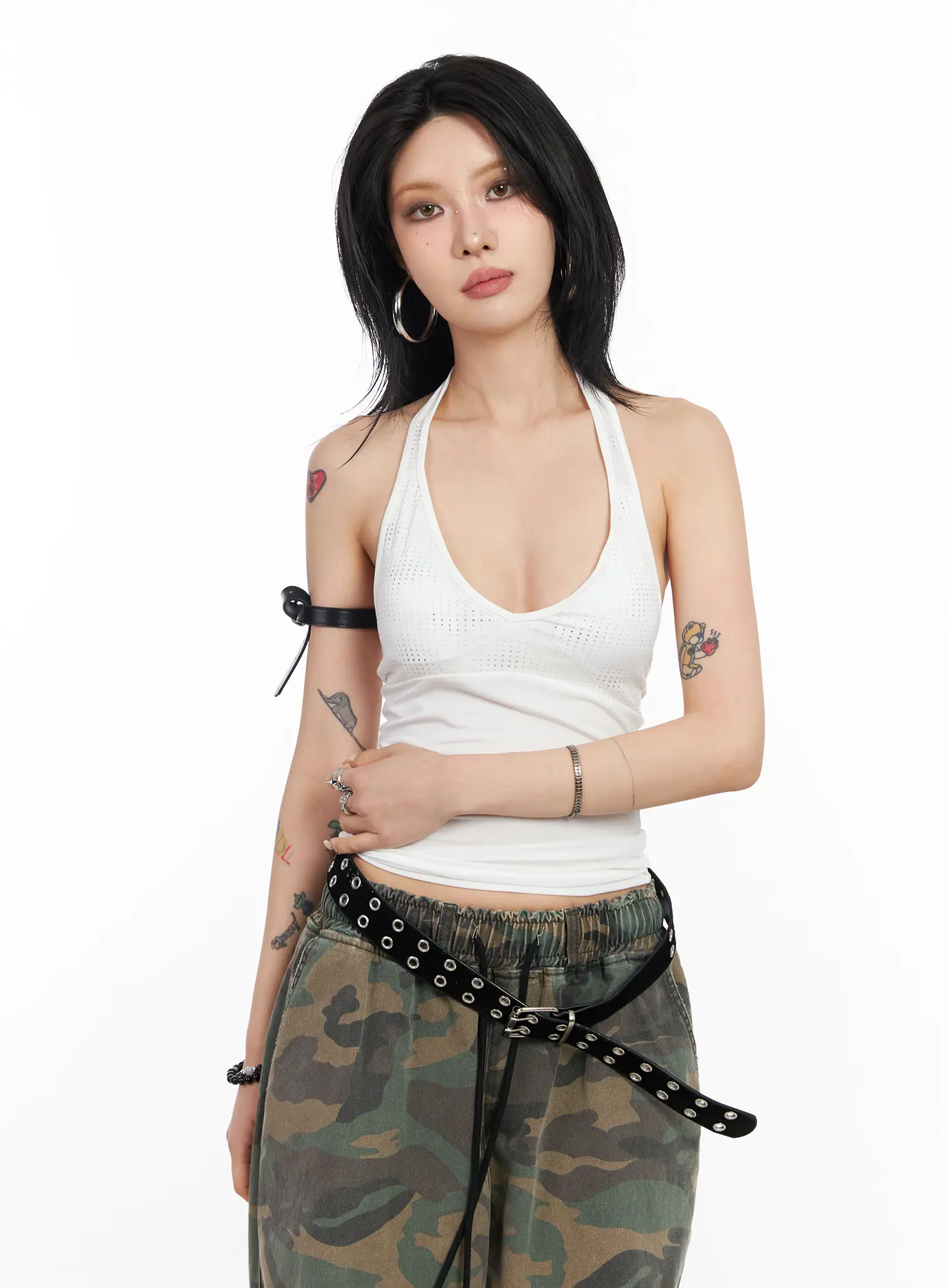 Rhinestone Halter Tank CF527 - Image 10