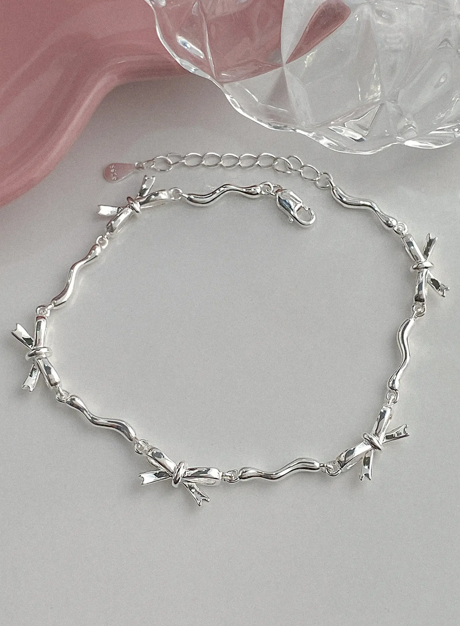 Rhys Ribbon Stick Chain Bracelet IU506 - Image 3