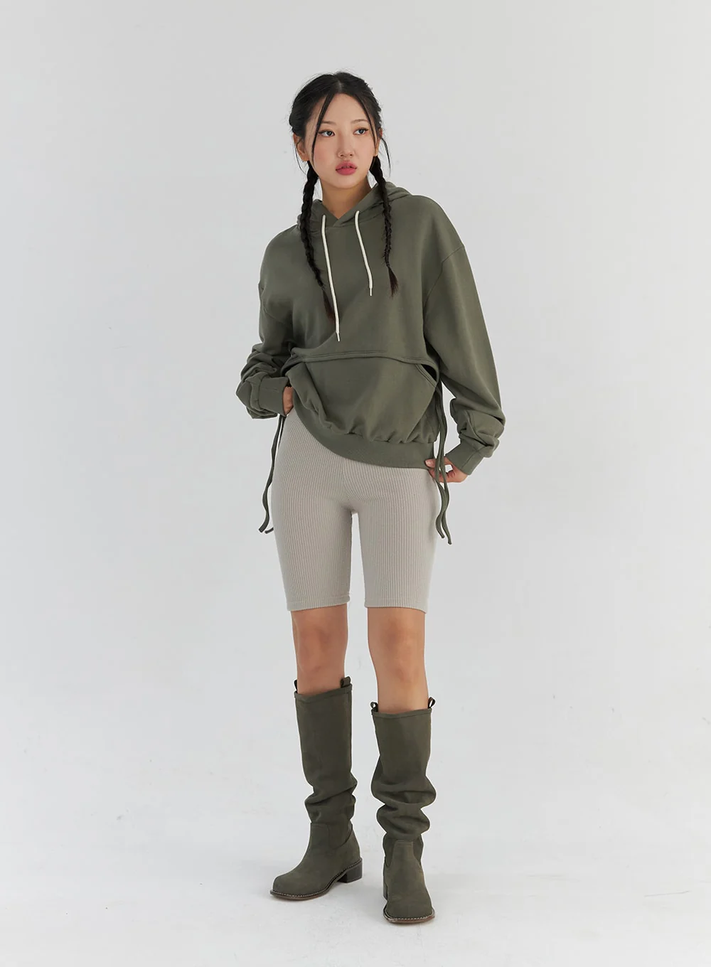 Ribbed Biker Leggings CS321 - Image 7