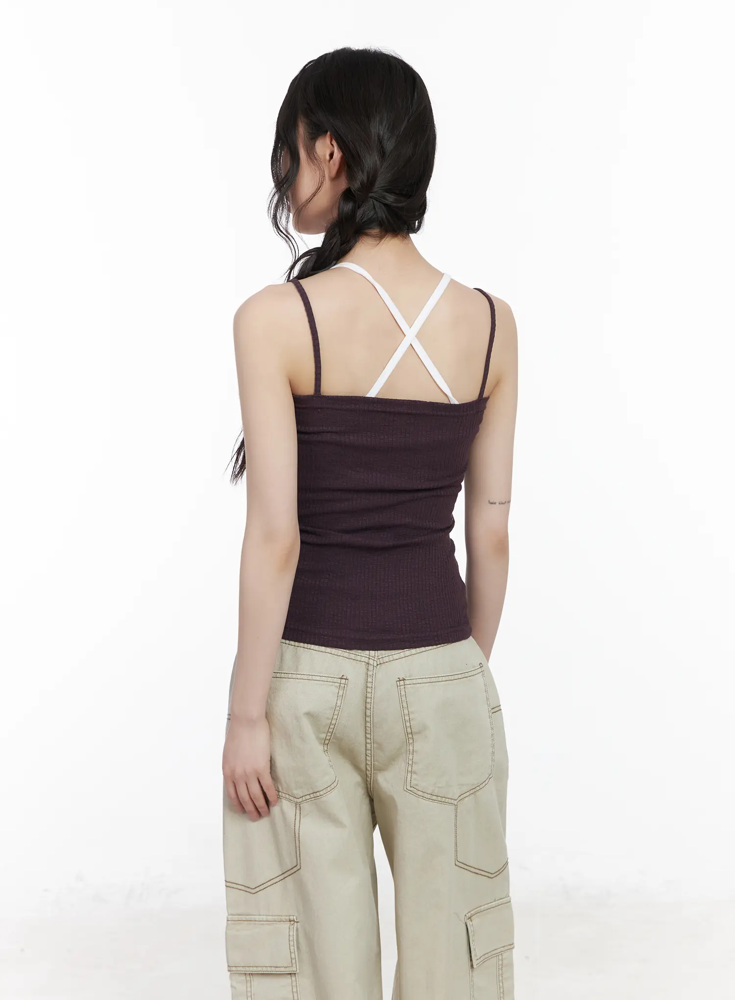 Ribbed Buttoned Tank Top CM526 - Image 9
