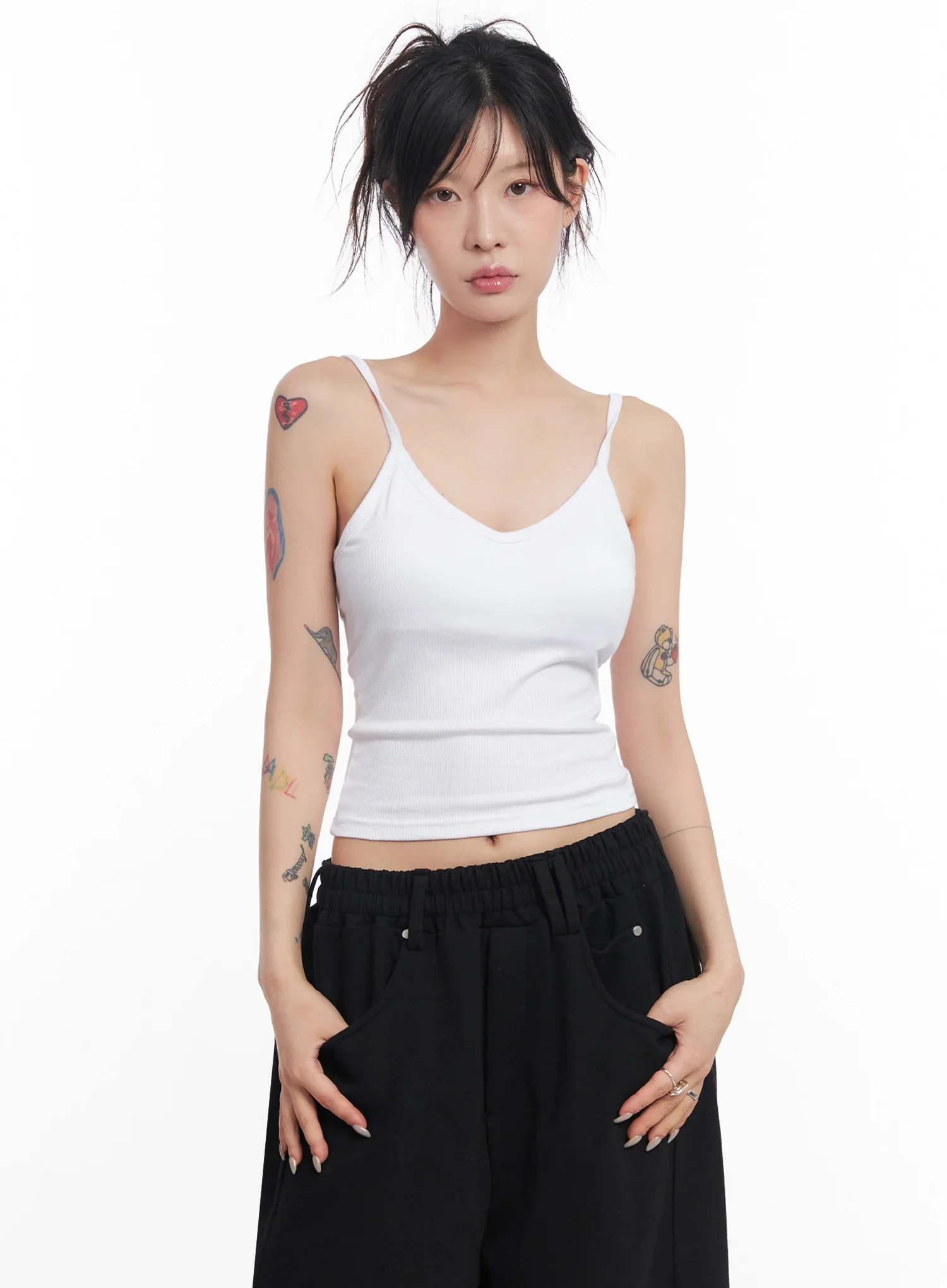 Ribbed Cap-Sleeve Tank IC503 - Image 7