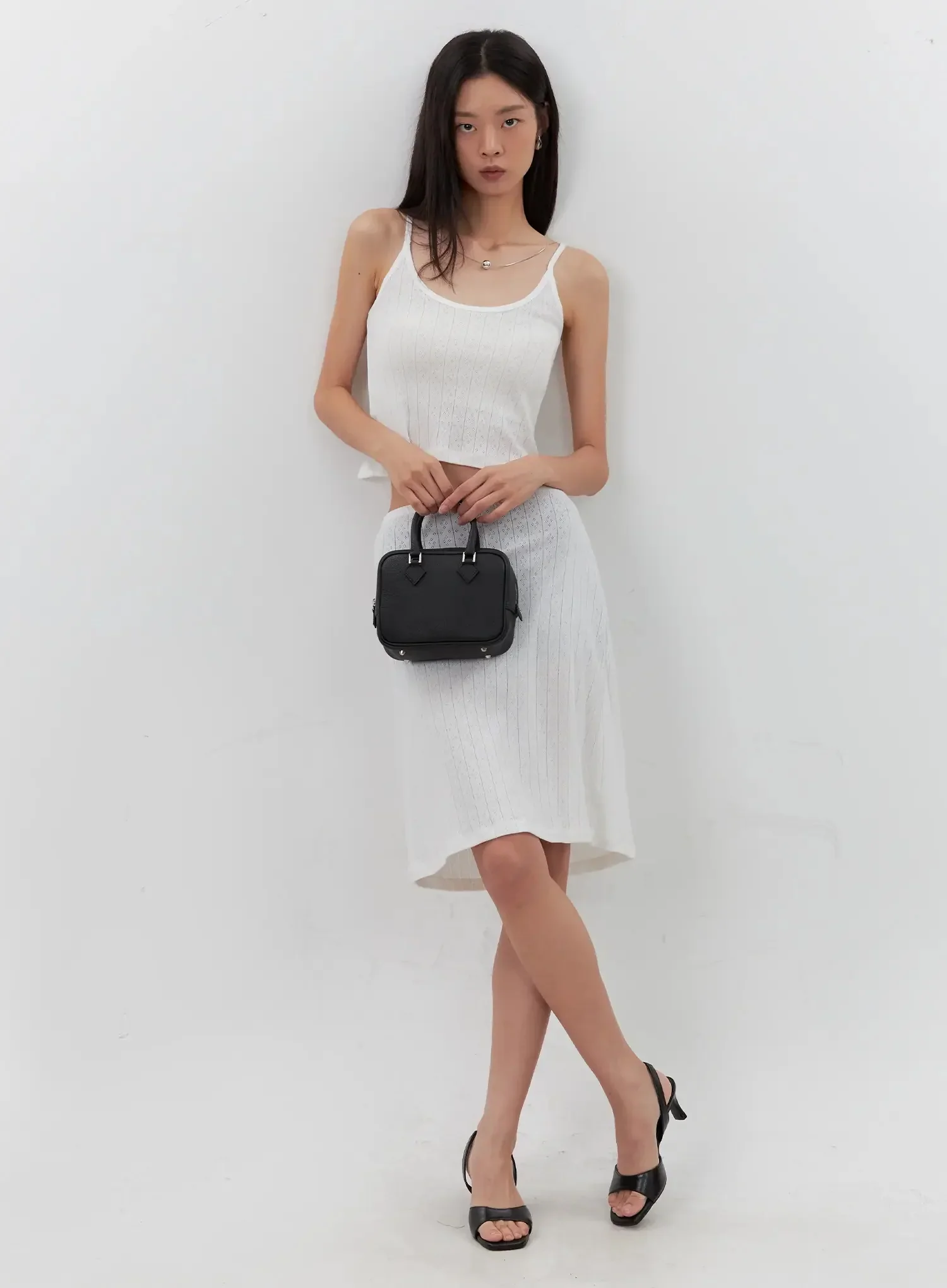 Ribbed Eyelet Tank Top IL528 - Image 2