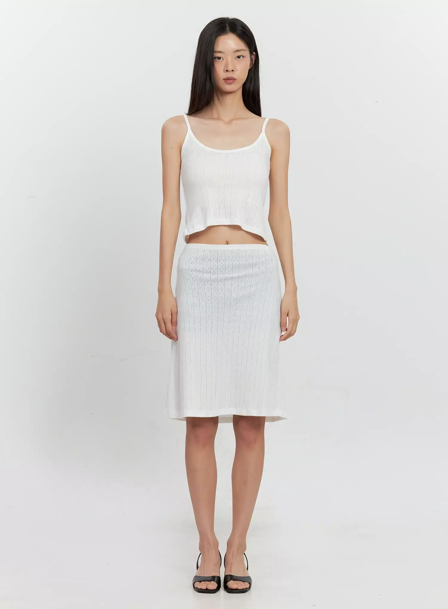 Ribbed Eyelet Tank Top IL528 - Image 4