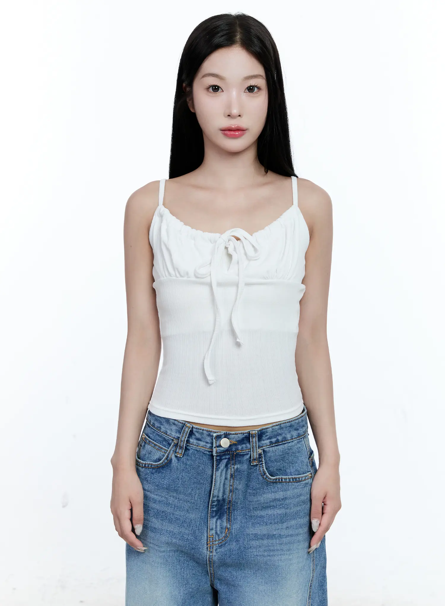 Ribbed Front-Tie Tank CG507