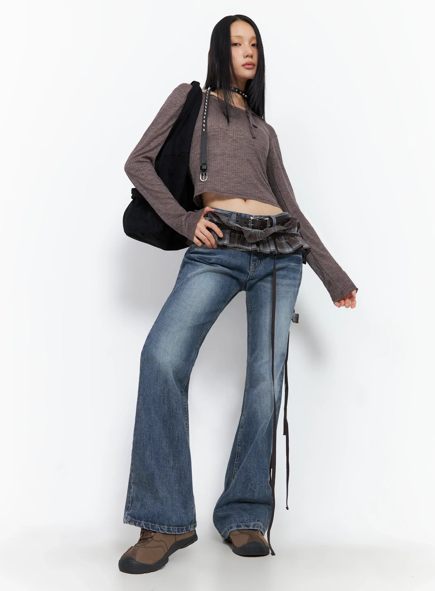 Ribbed Halterneck Top IO516 - Image 13