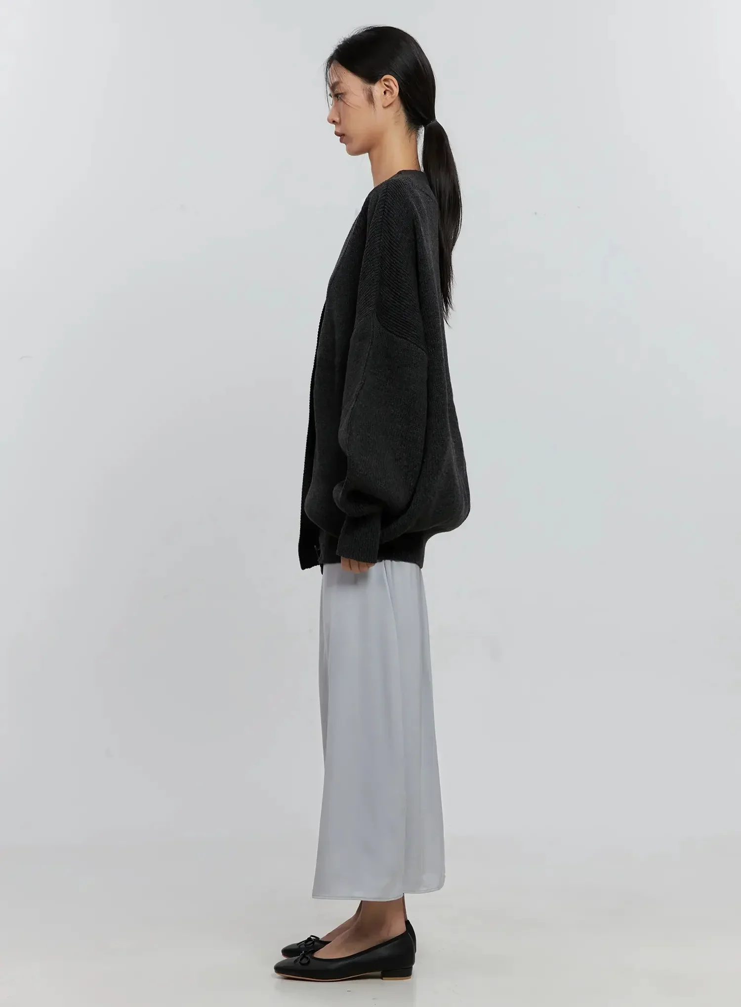 Ribbed Oversized Cardigan IS516 - Image 14