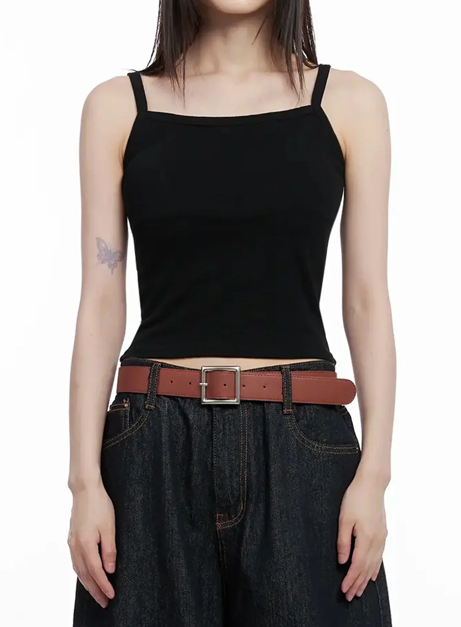 Ribbed Sleeveless Crop Top IL531 - Image 3