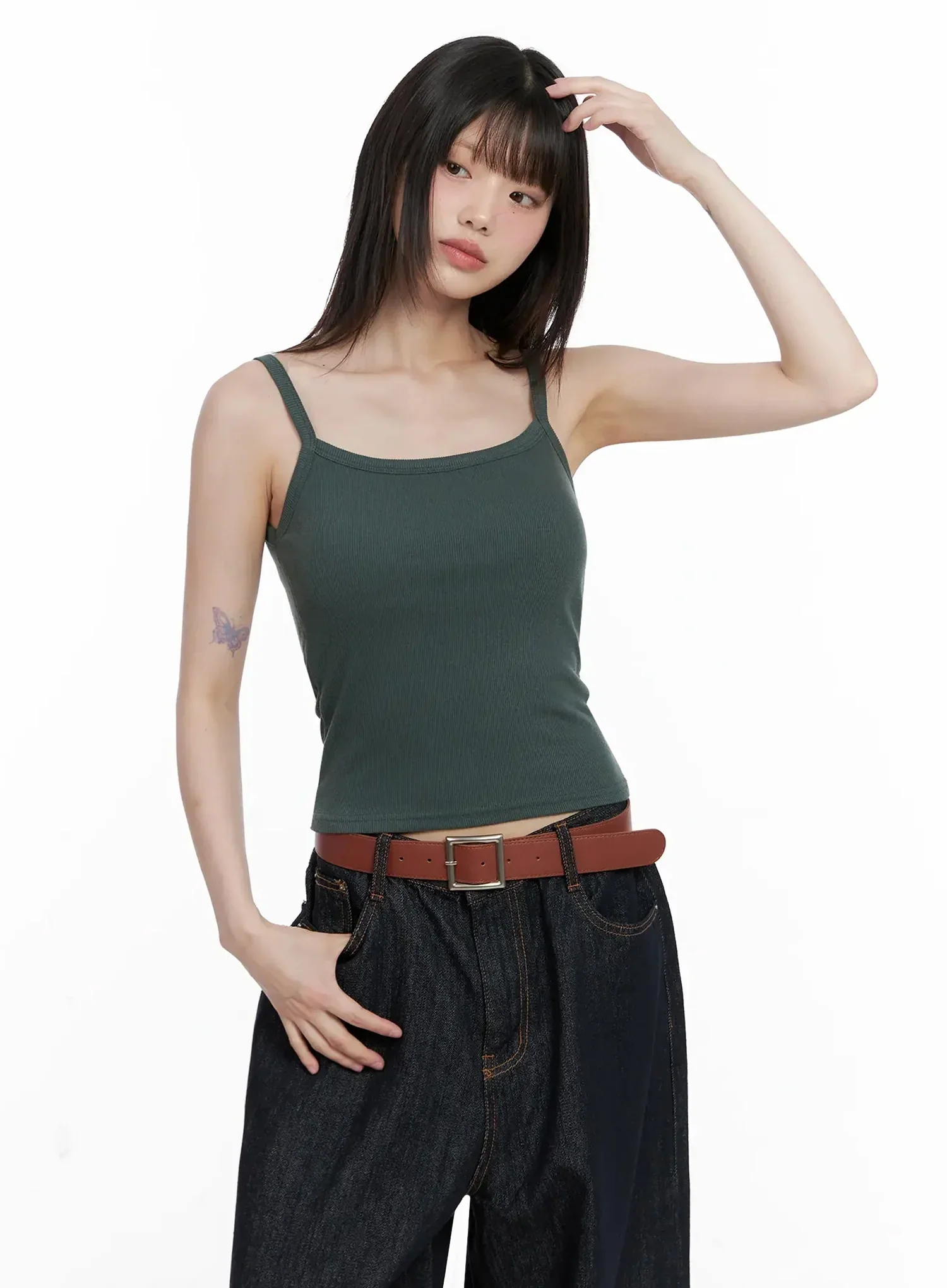 Ribbed Sleeveless Crop Top IL531 - Image 6