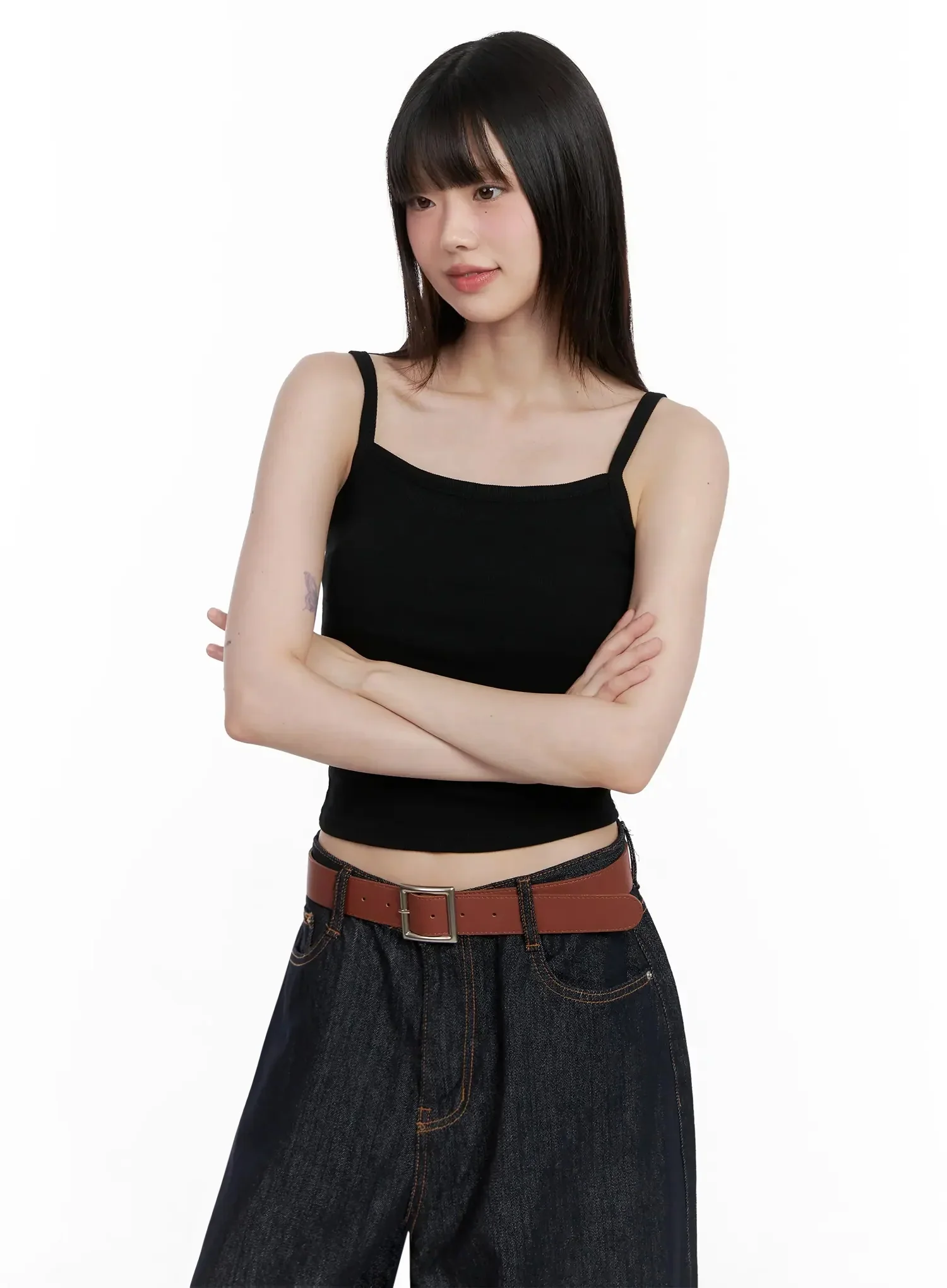 Ribbed Sleeveless Crop Top IL531 - Image 8