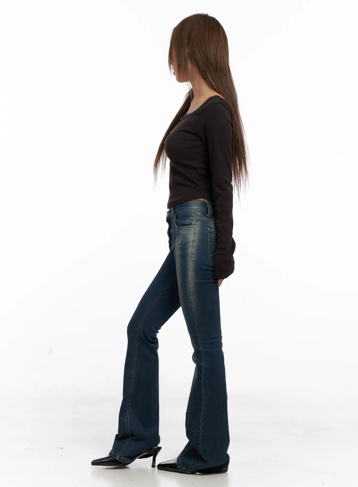 Ribbed Square Neck Crop Top CS522 - Image 5