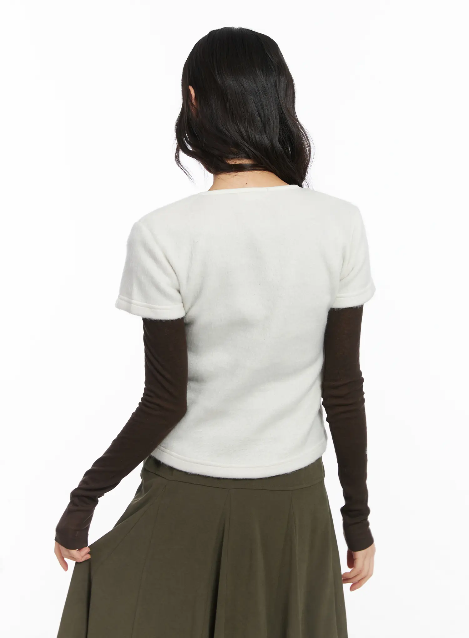 Ribbon Knit Tee CD531 - Image 8