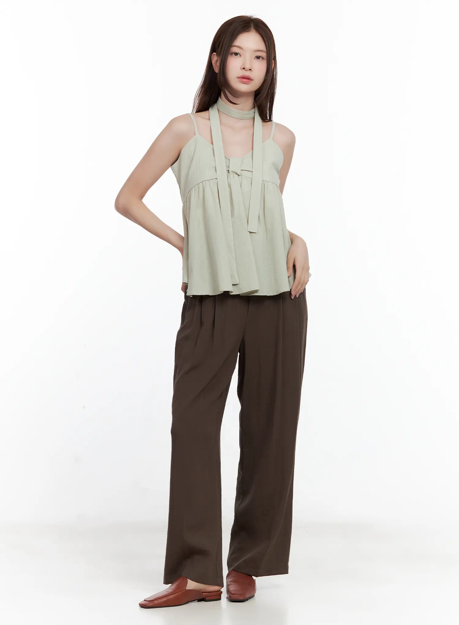 Ribbon Tie Tank & Scarf Set CL502 - Image 3
