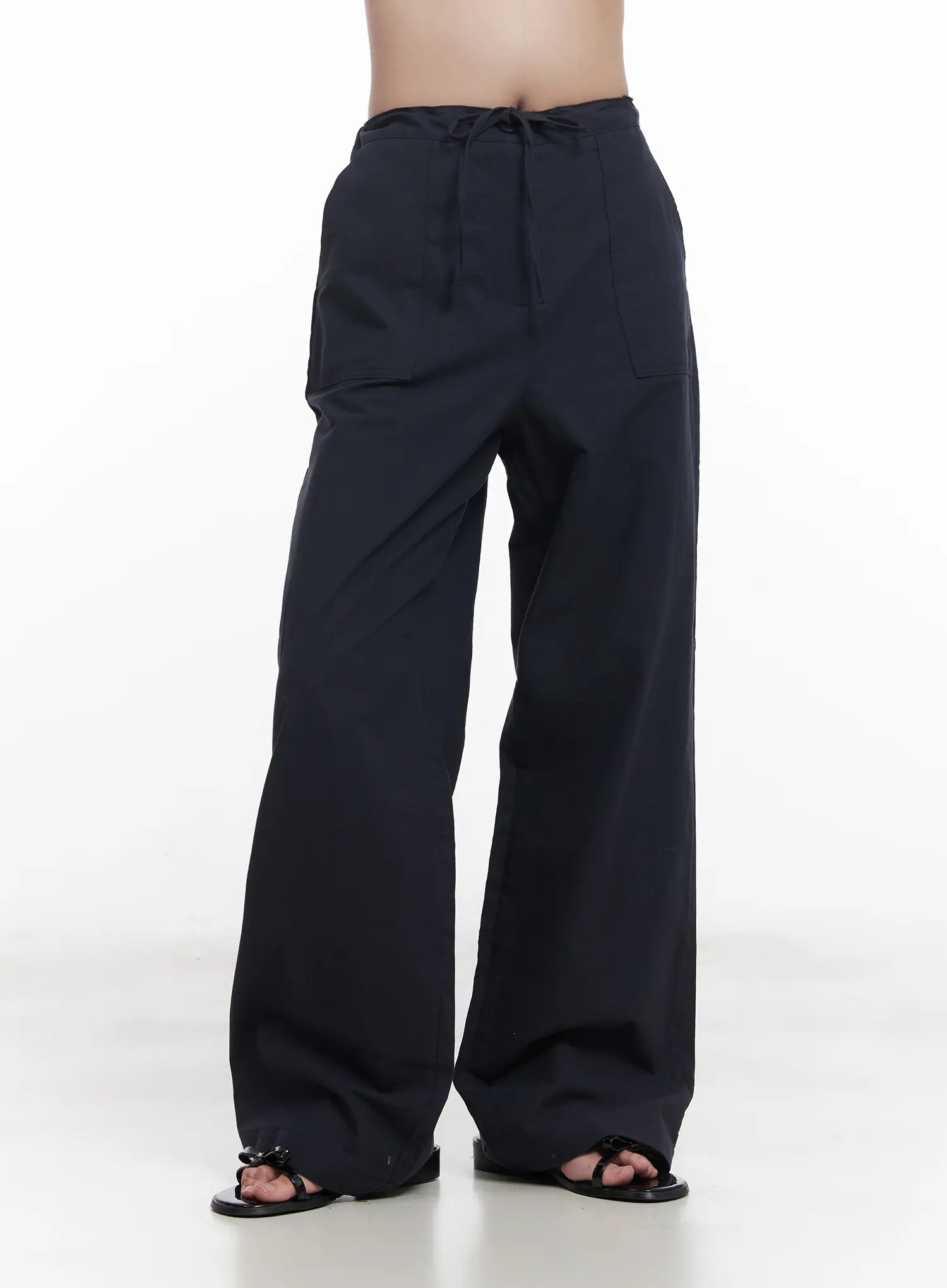 Ribbon-Tie Wide-Leg Pants CU523 - Image 8