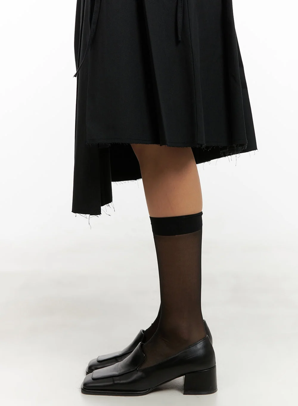 Ribbon Wrap Pleated Midi Skirt CY403 - Image 4