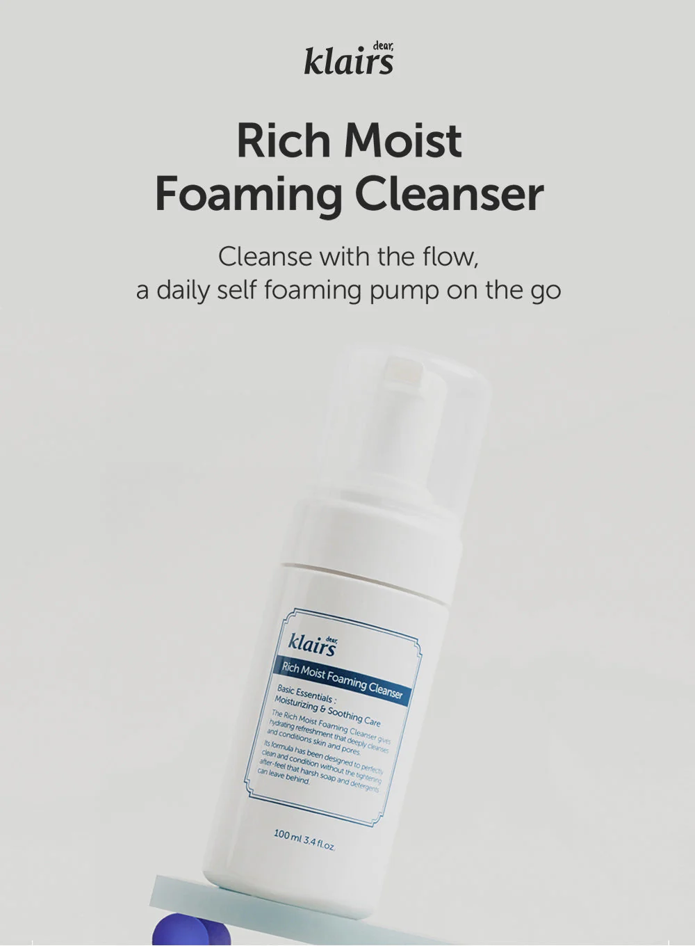 Rich Moist Foaming Cleanser (100ml) - Image 2