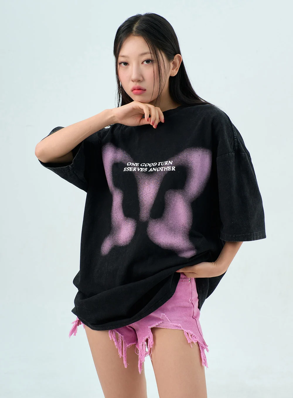Ripped Color Shorts BU308 - Image 5
