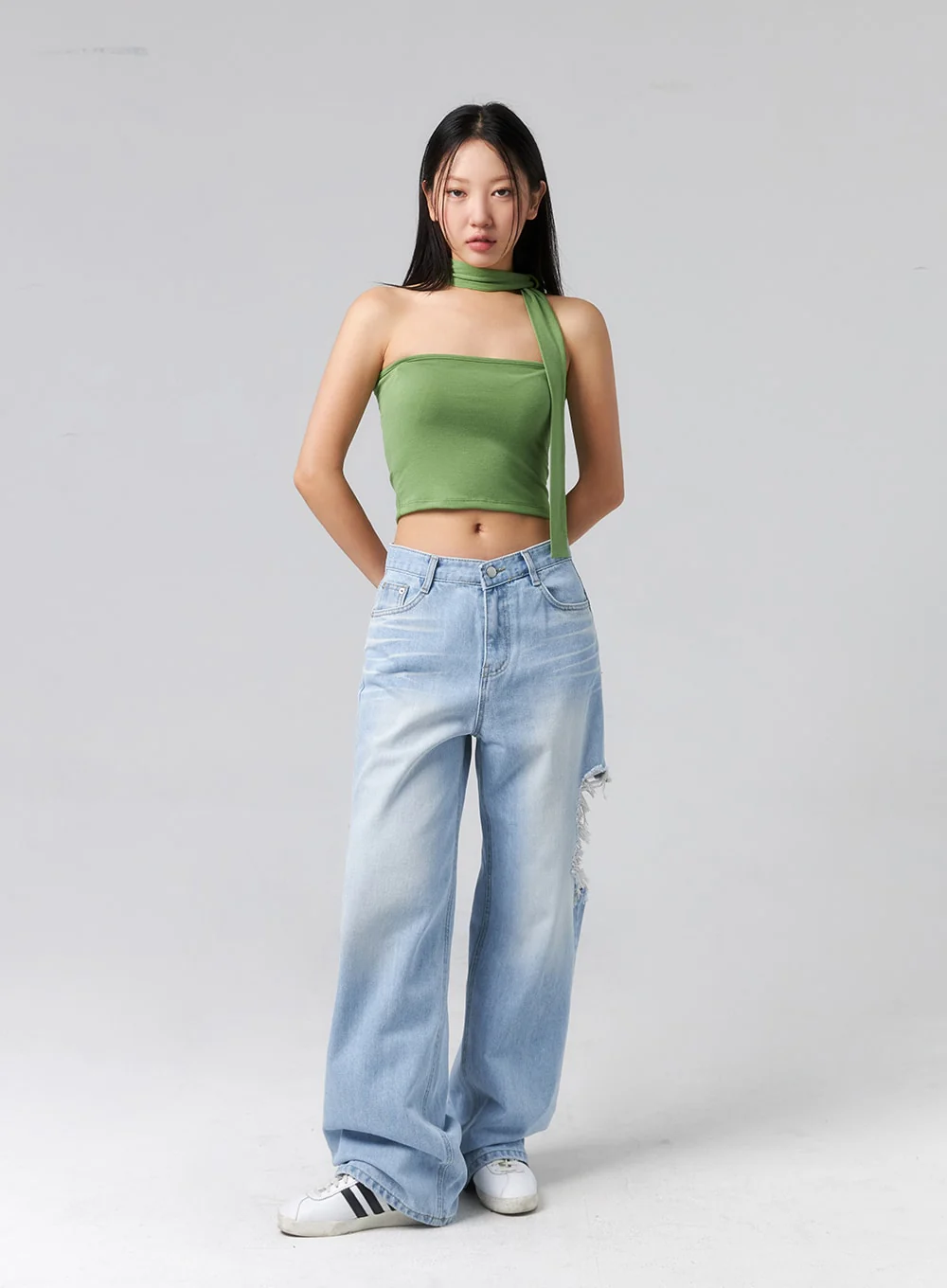 Ripped Side Jeans CL320 - Image 10