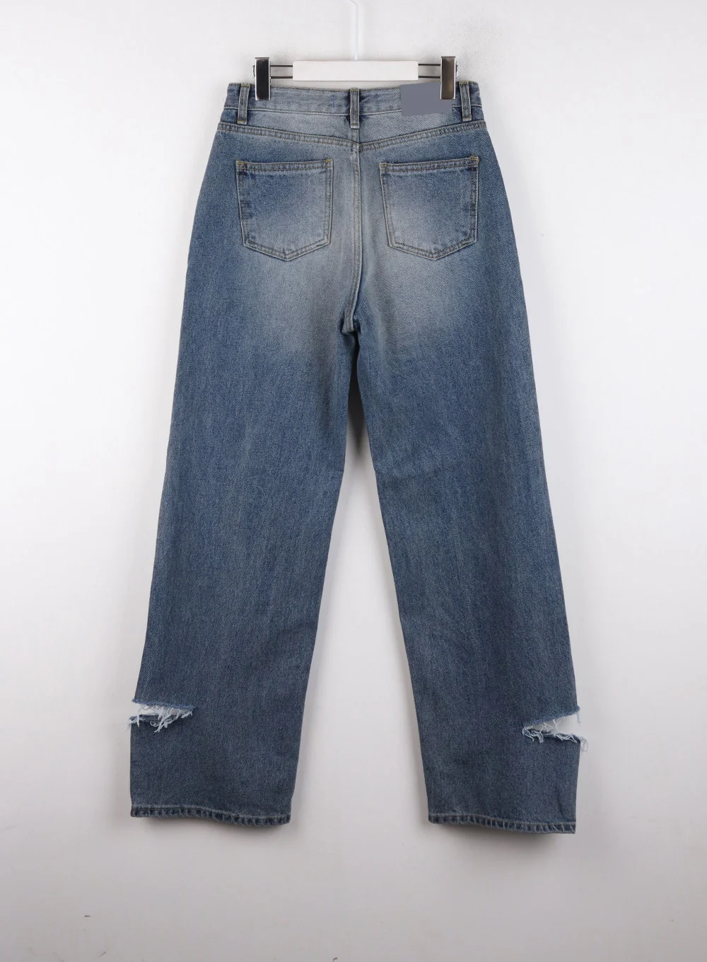 Ripped Straight Leg Jeans CD308 - Image 10